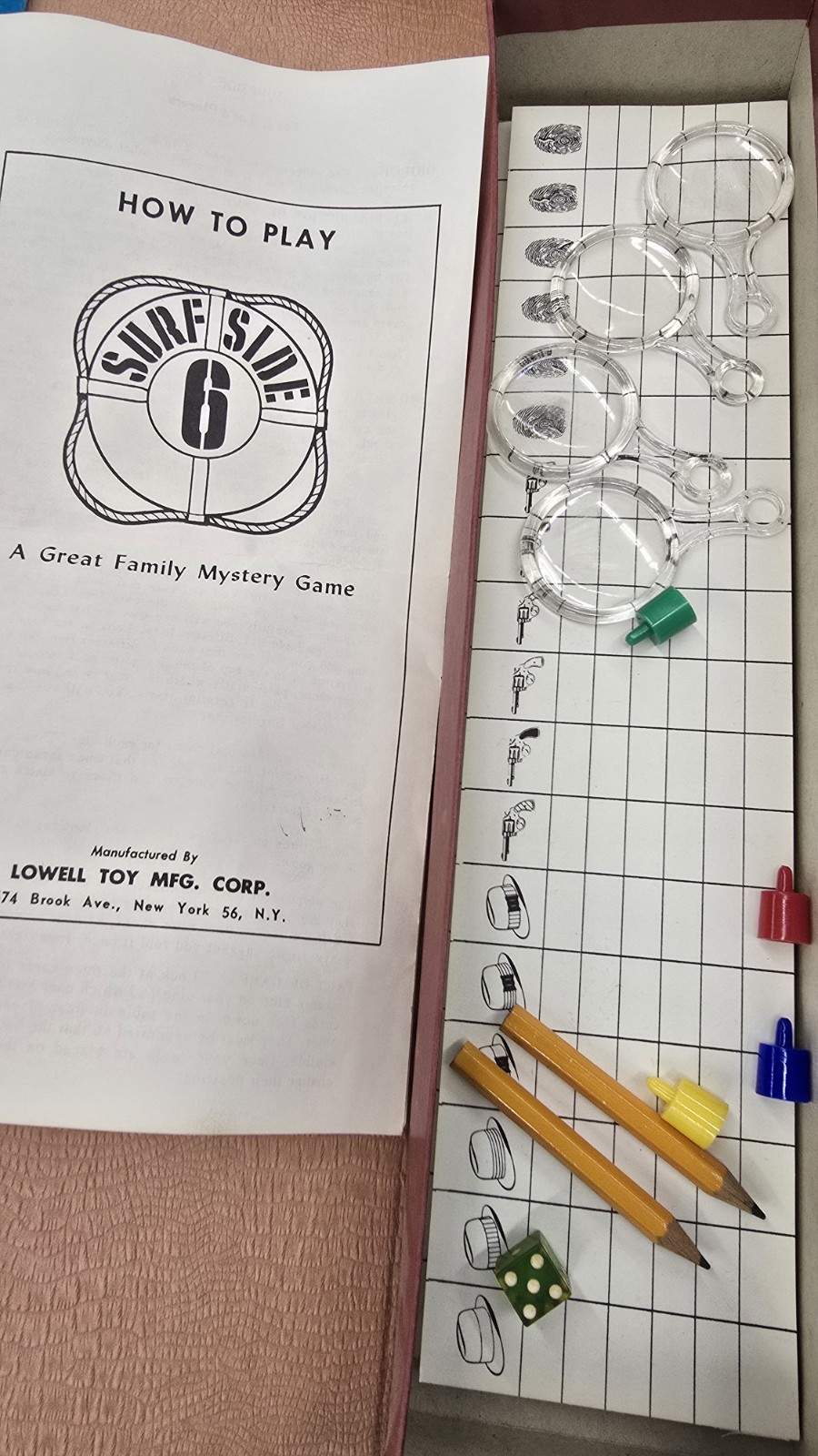 SURFSIDE 6! BOARD GAME 1960s LOWELL! (Please Read)