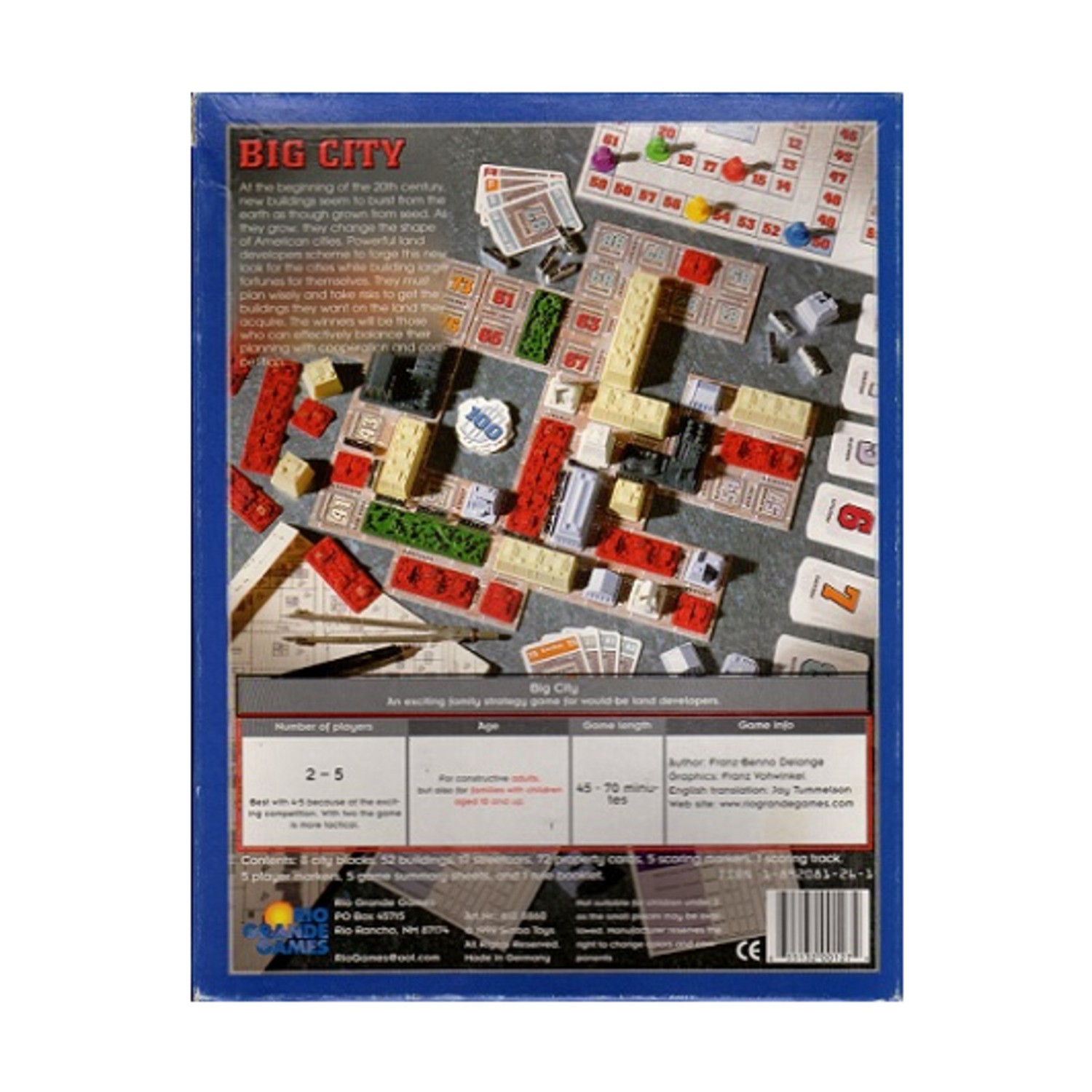 Rio Grande Boardgame Big City Box Fair/VG+