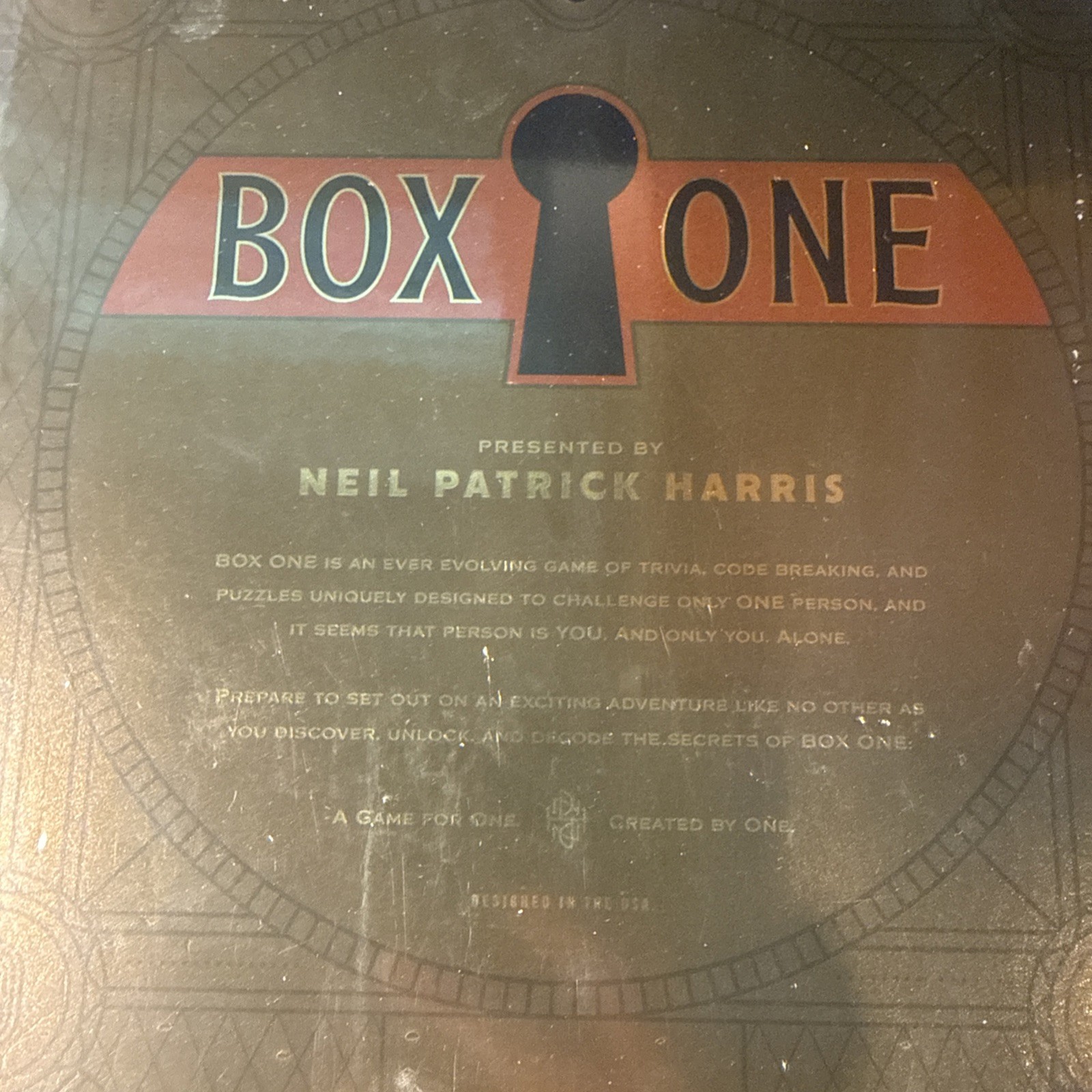 Box One Neil Patrick Harris Theory 11 Brand New Sealed Box- 1 Player Game