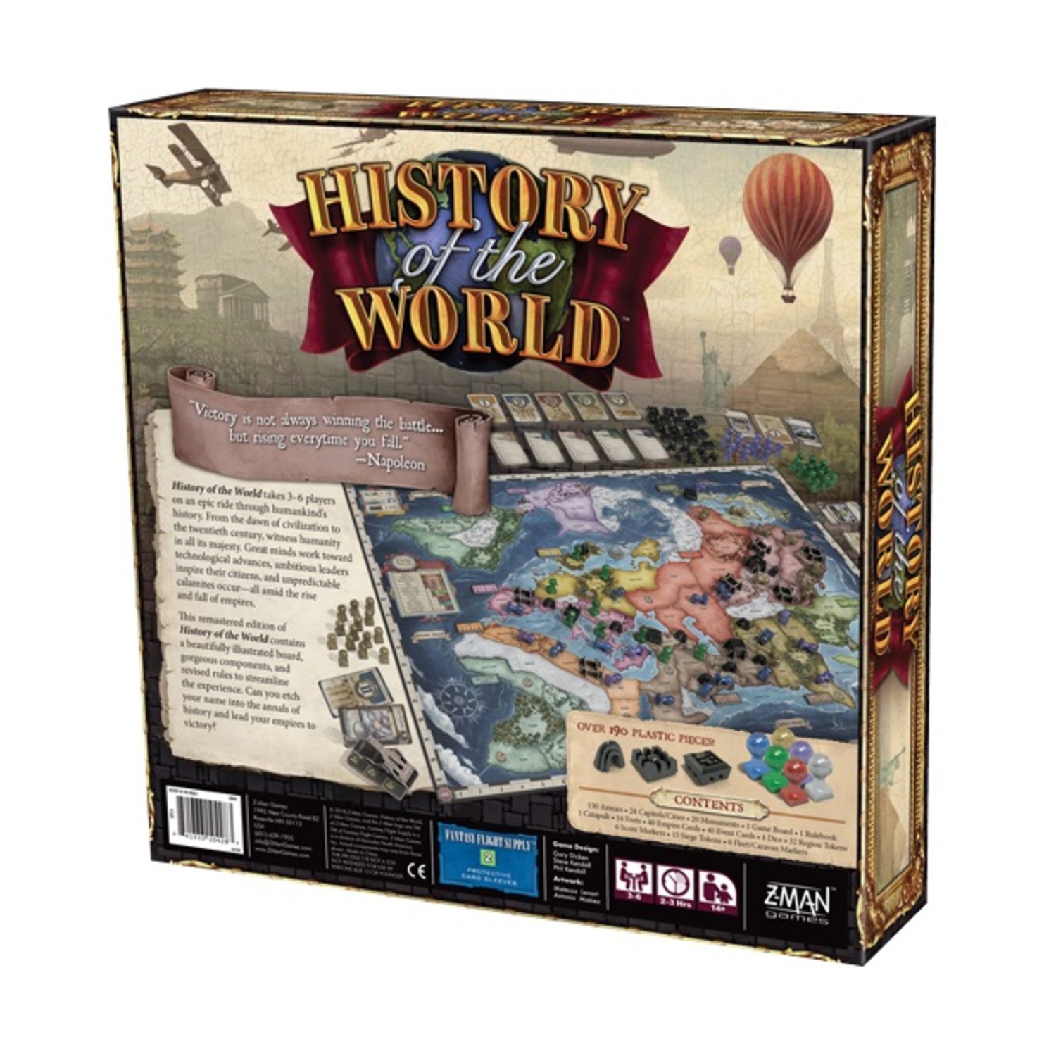 Z-Man Boardgame History of the World Box VG/EX