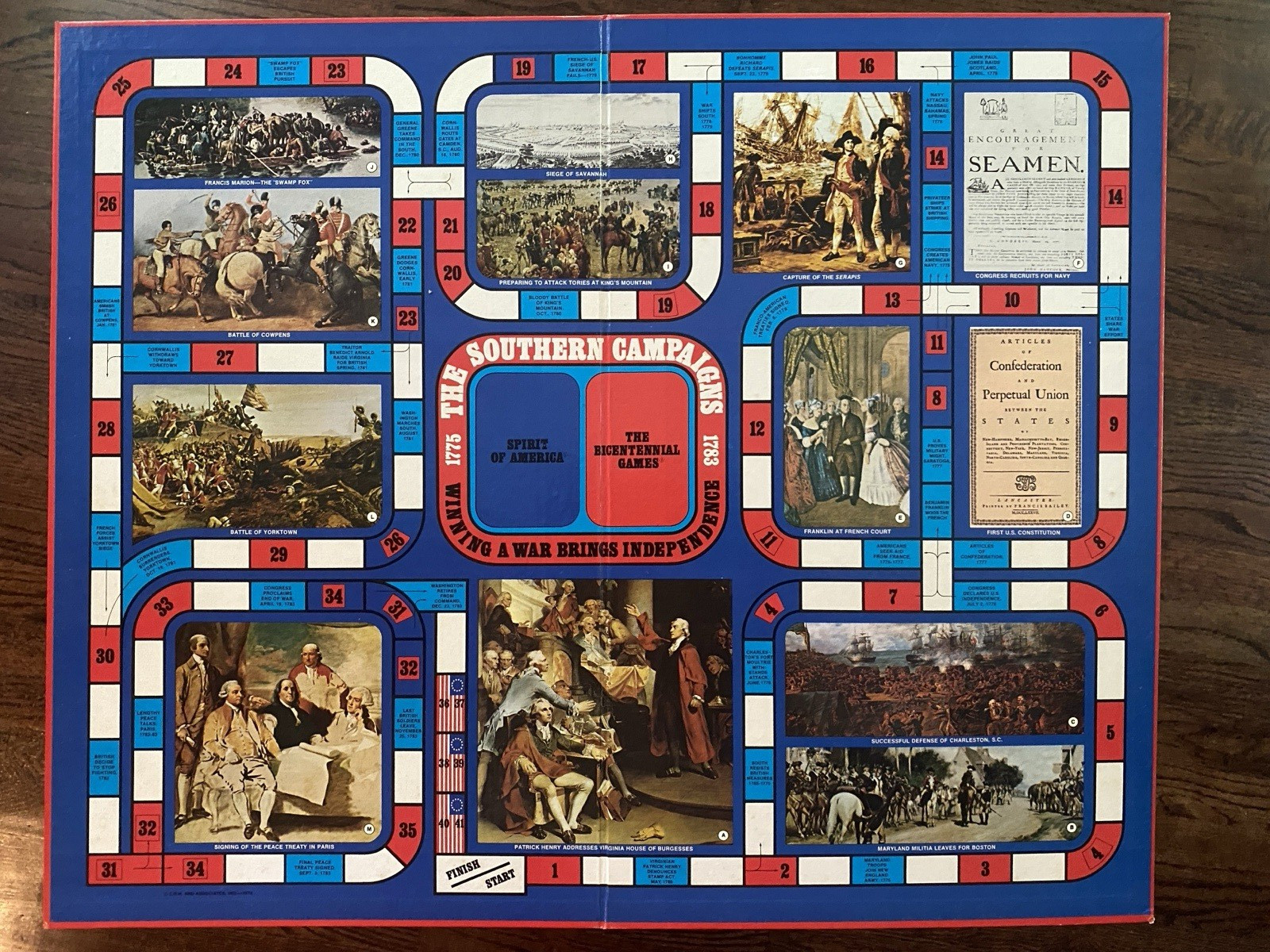The Bicentennial Games Vintage American 3 Board Games USA 1776-1976