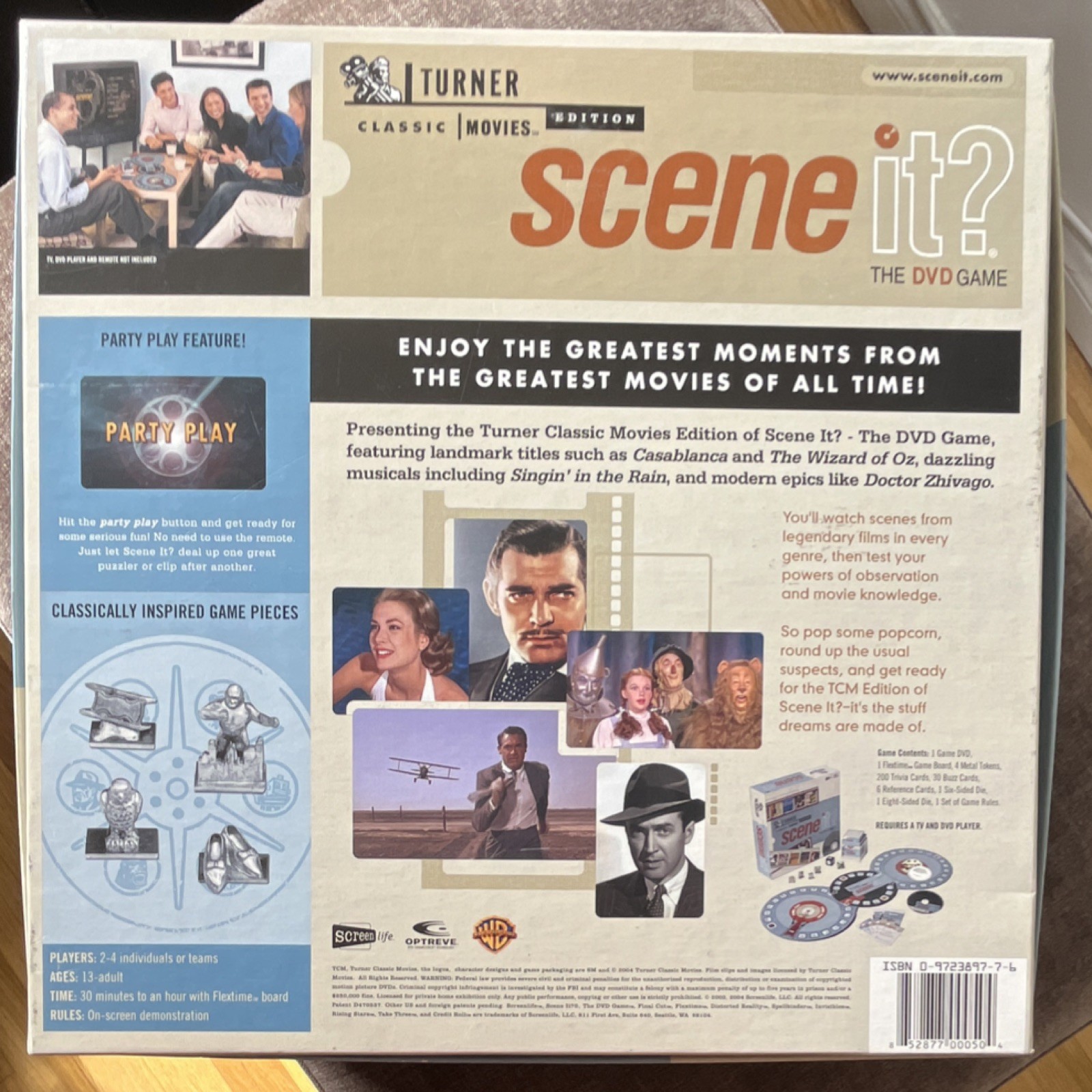 Screenlife Turner Classic Movies Scene It? Board Game Party Play 2-4 Players 13+