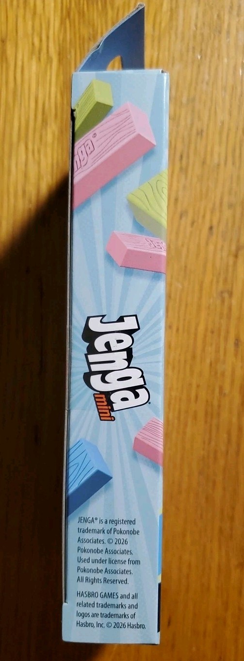 Hasbro Jenga Mini Game 🌸Spring Easter Edition🌸 Stacking Game / Pastel Colored
