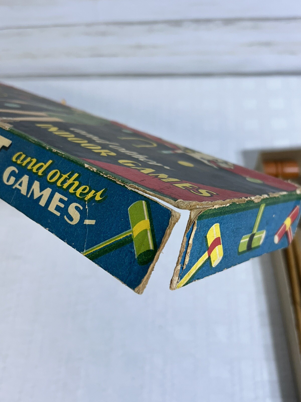 Vintage Toy Floor Croquet 1932 Milton Bradley Company Game in Original Box!