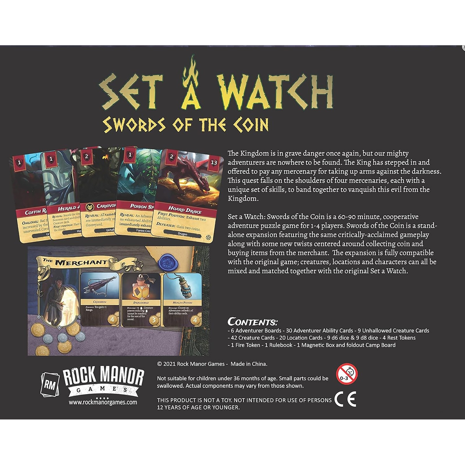 Rock Manor Games: Set A Watch: Swords of the Coin – Standalone Expansion