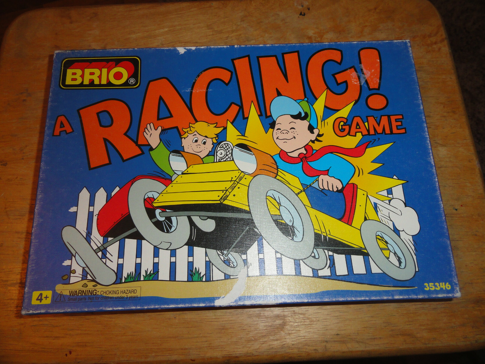 Rare – BRIO 1999 Made in Sweden – A RACING! GAME Board Game – COMPLETE