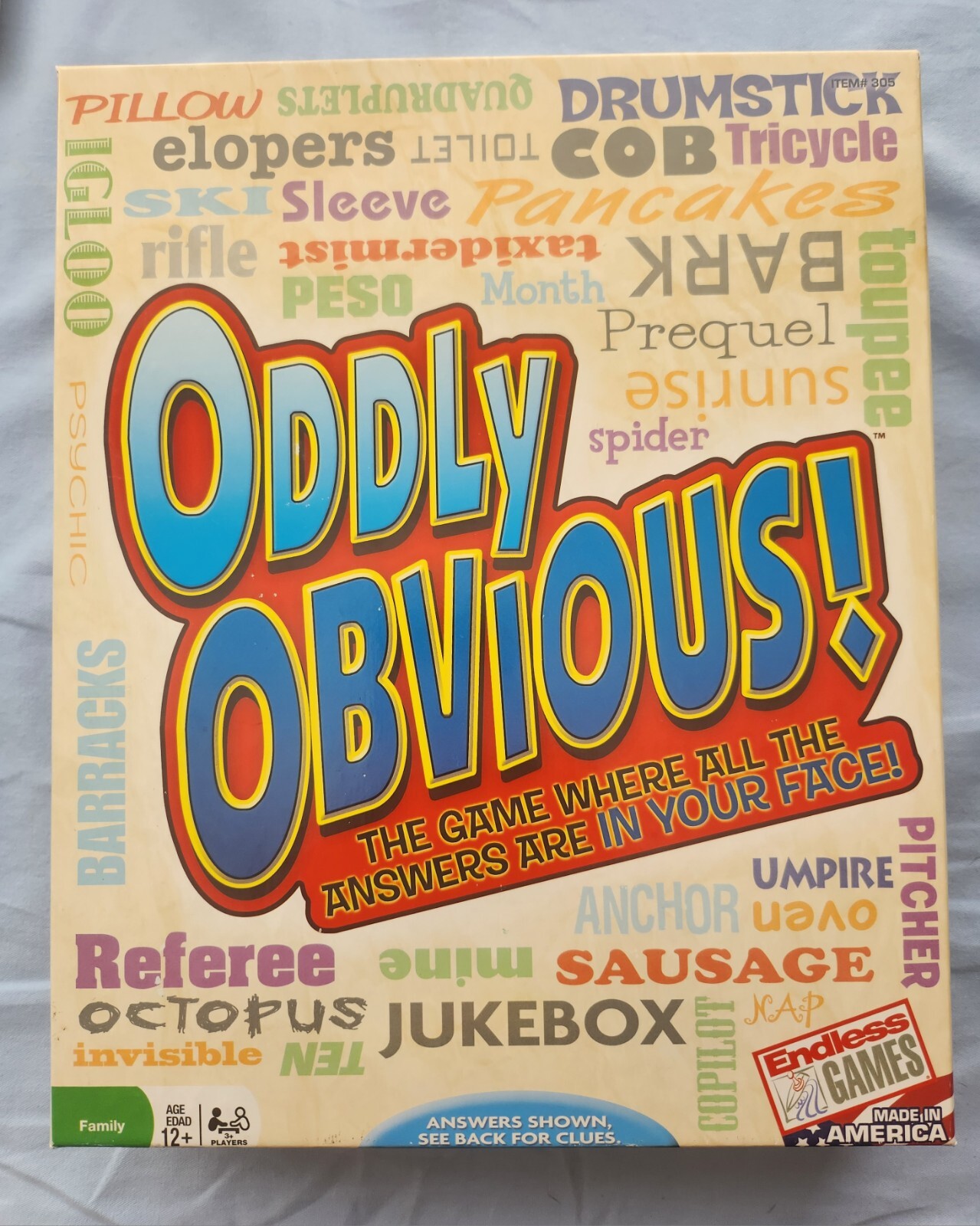 Oddly Obvious Game ~Party/Family Board Game (Discontinued) Endless Games Age 12+