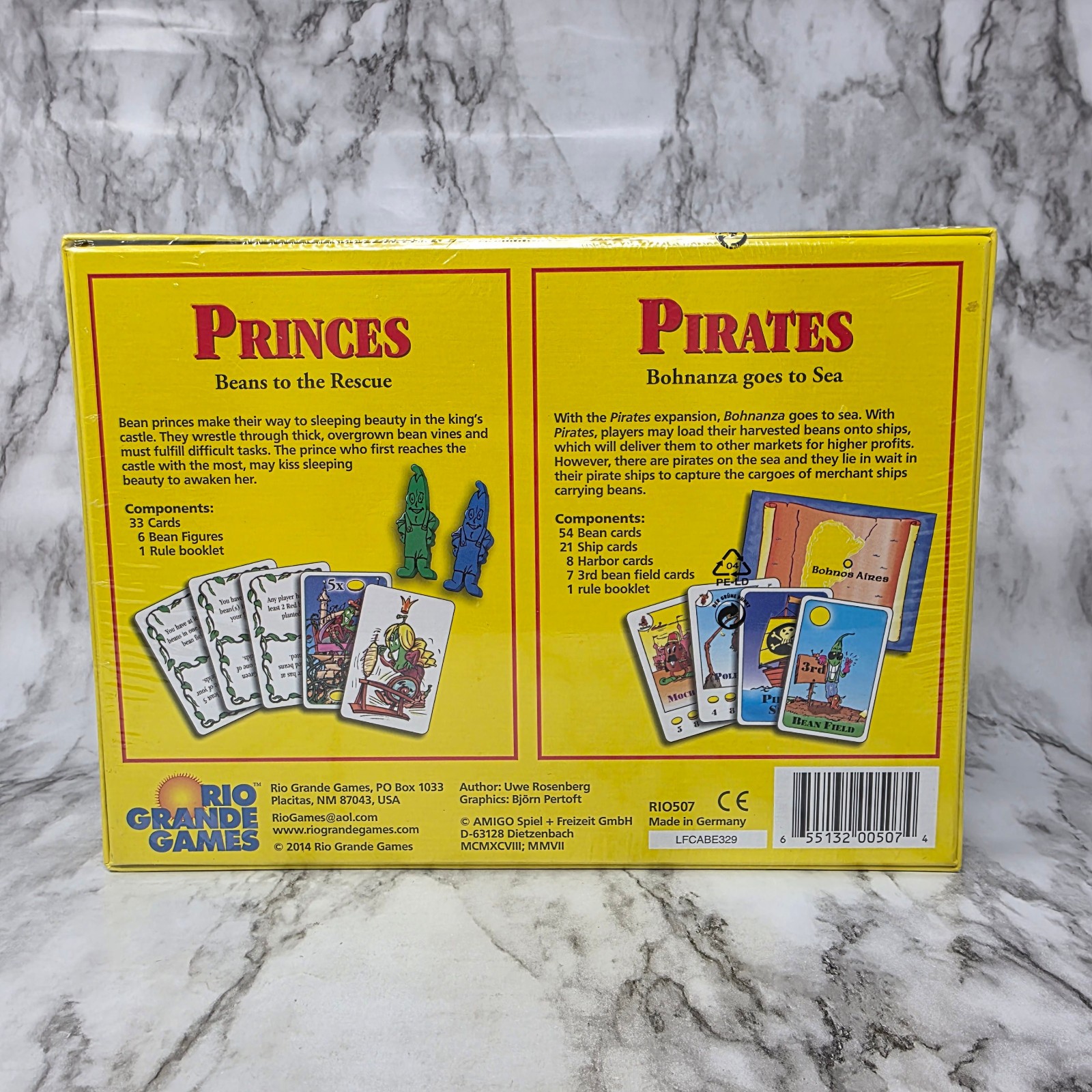 Bohnanza: Princes & Pirates Card Game Expansion Rio Grande Amigo