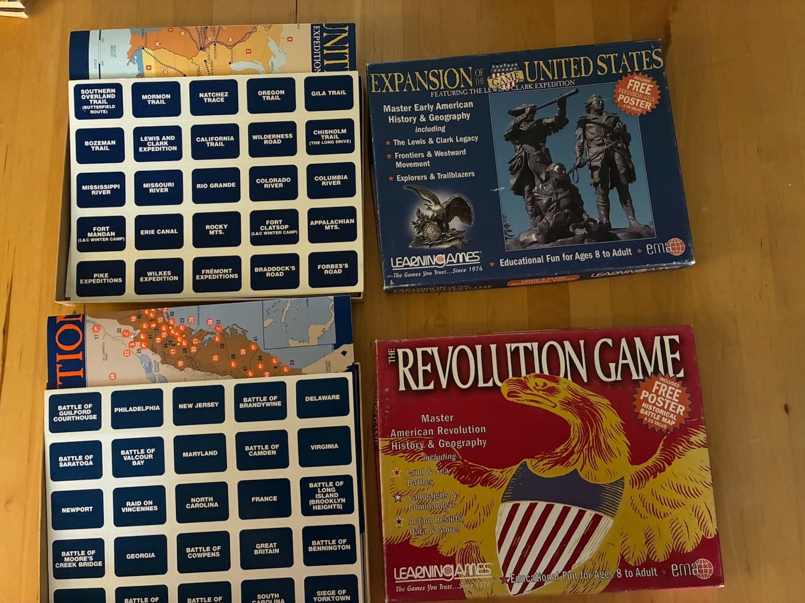 Learning Games Set Revolution and Expansion Of The United States Never Played