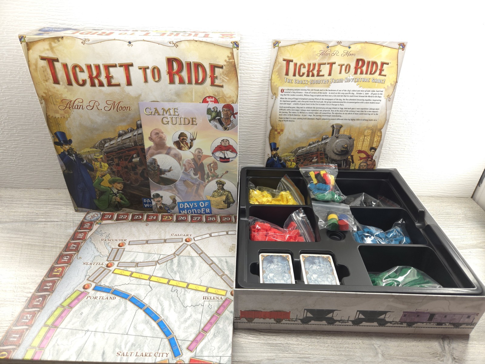 NIB Ticket to Ride game by Alan R. Moon, new in box board game complete