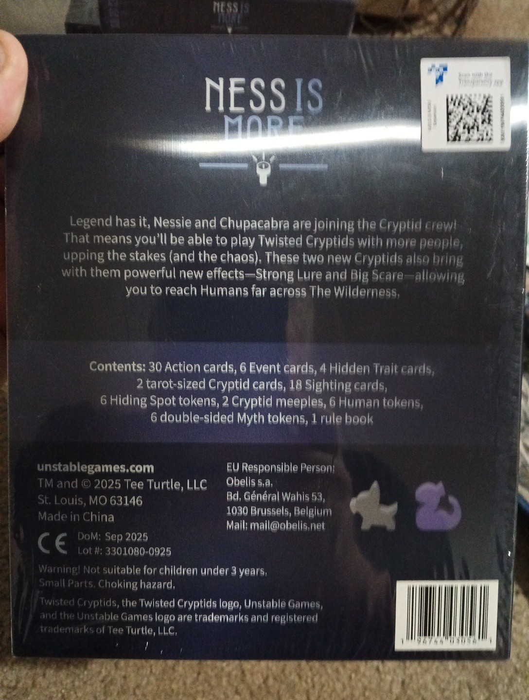 Unstable Games Twisted Cryptids Ness is More Expansion Pack – Strategy Game f