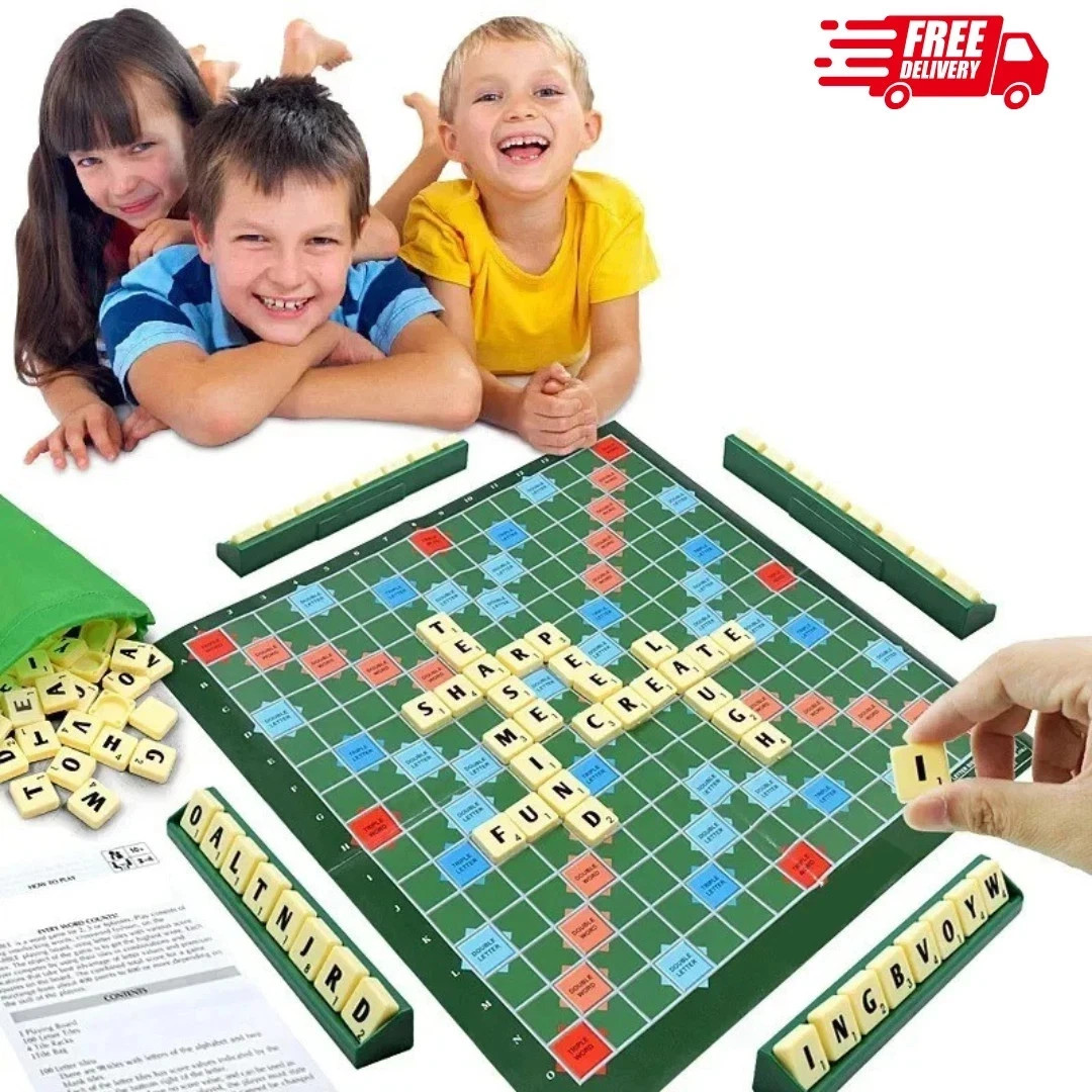 New, sealed, original Scrabble board game for families, children, and adults (ed