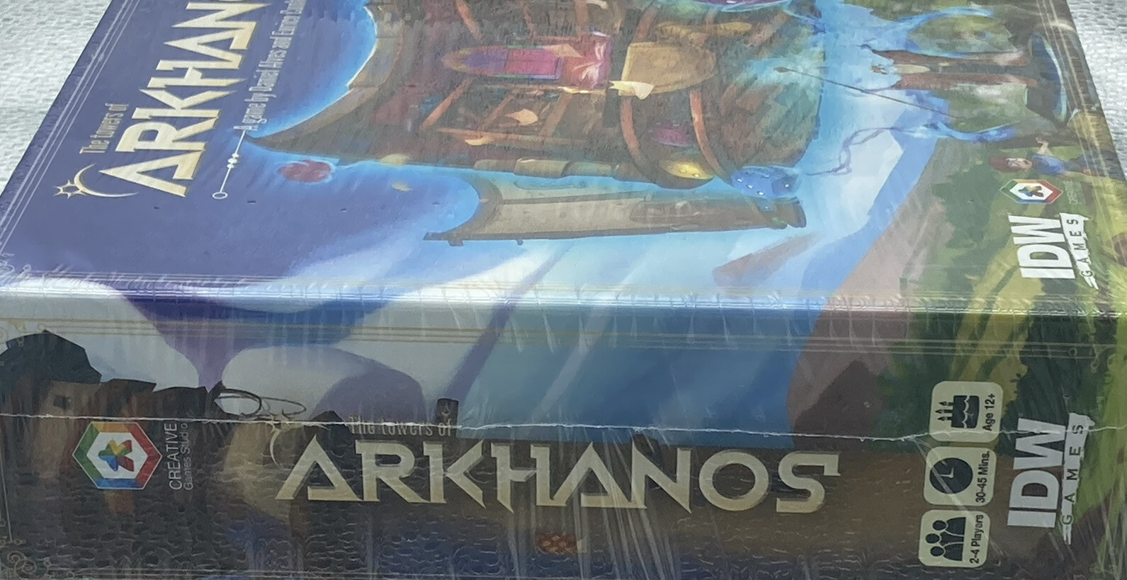 THE TOWERS OF ARKHANOS Dice Drafting Board Game, IDW Games 2019, Daniel Alves