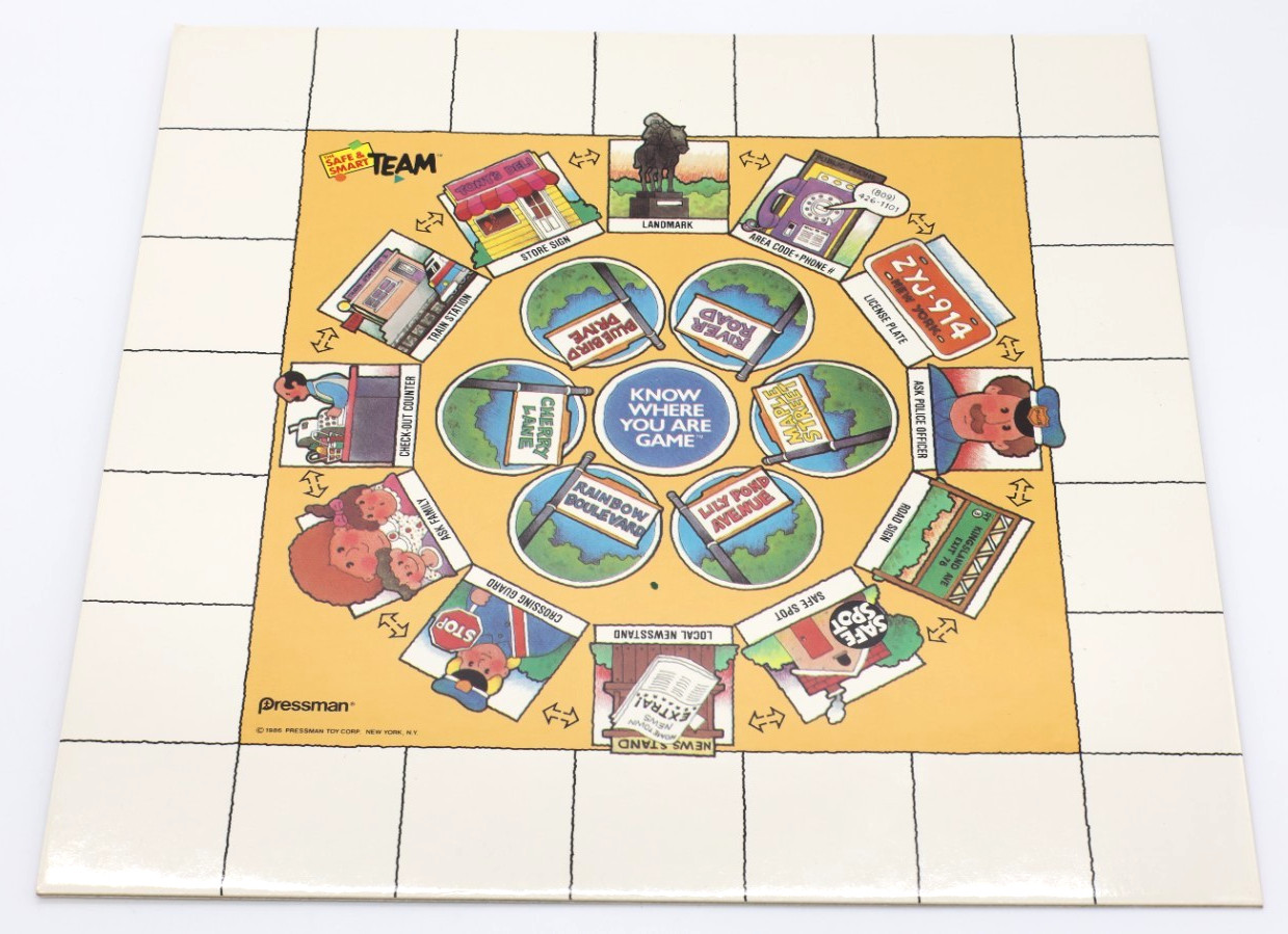 1986 Vintage Pressman 4 Safe & Smart Safety Games