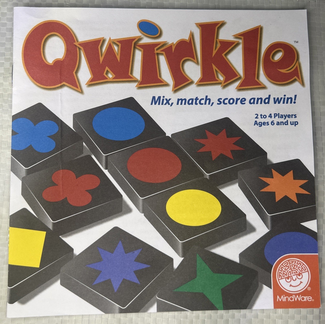Qwirkle Instruction Booklet – Rules Only – Replacement Manual MindWare