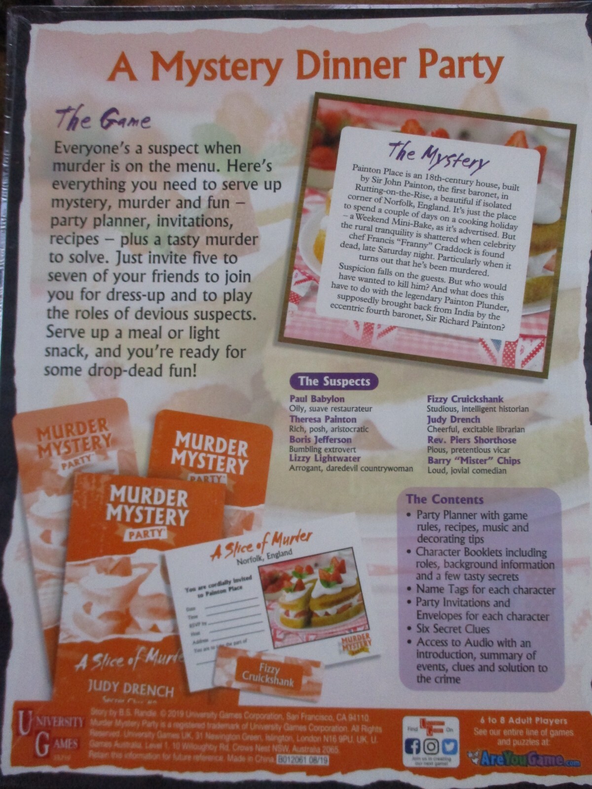 Inspector McClue A Slice of Murder Mystery Dinner Party Game – NEW