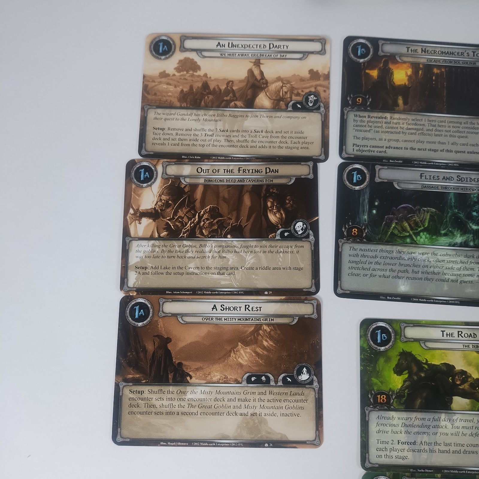 Lord of Rings The Card Game LCG The Hobbit Over Hill and Under Hill – Parts Box