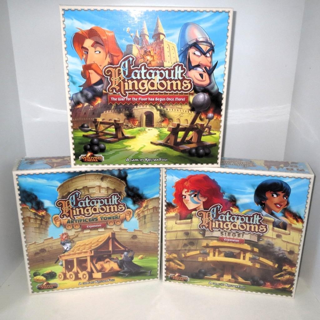 Catapult Kingdoms Board Game KICKSTARTER Bundle Siege Artificers Tower Expansion