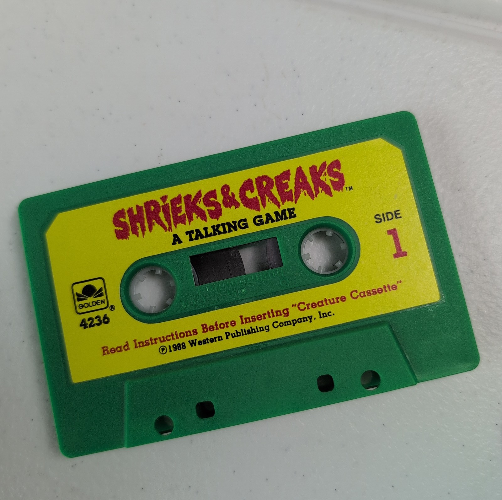 Vintage Shrieks & Creaks 1988 A Talking Horror Golden Board Game RARE Complete