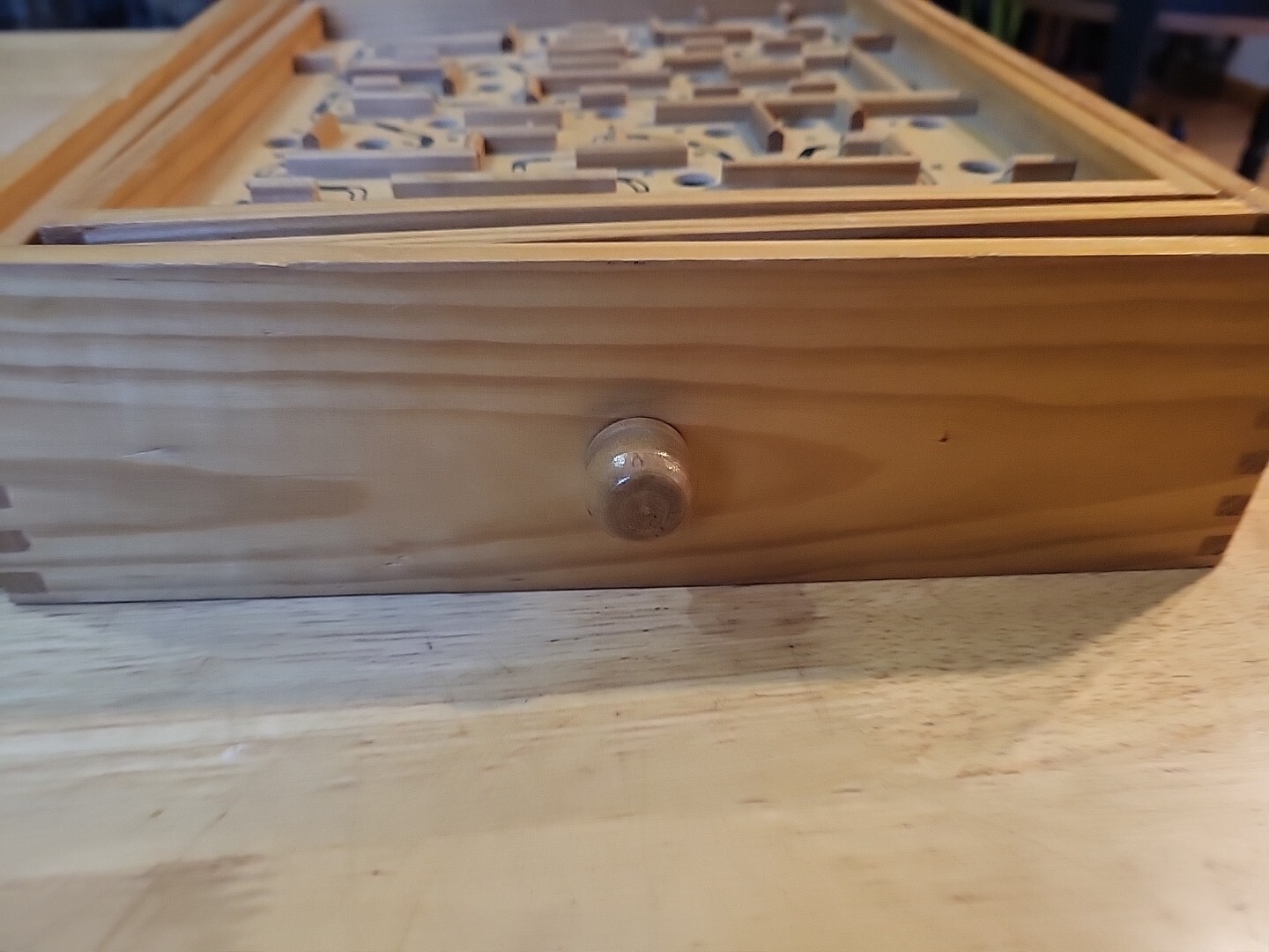 Labyrinth Wooden Maze Game with One Steel Marble, Puzzle Game for Adults, Kids