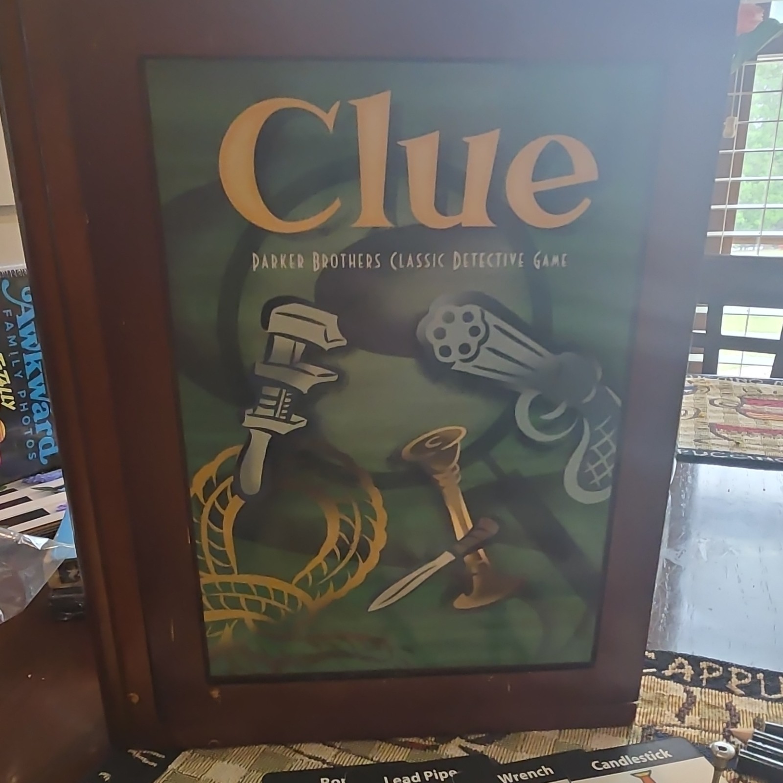 Parker Brothers Clue Wooden Box Edition Complete Board Game Wood Case Vintage