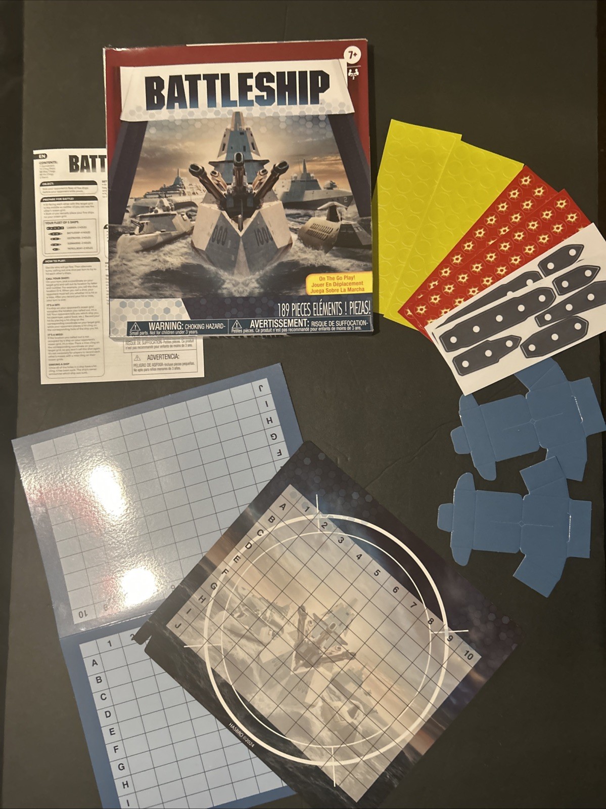 Cardboard “To Go” Battleship board Game Puzzle To Play