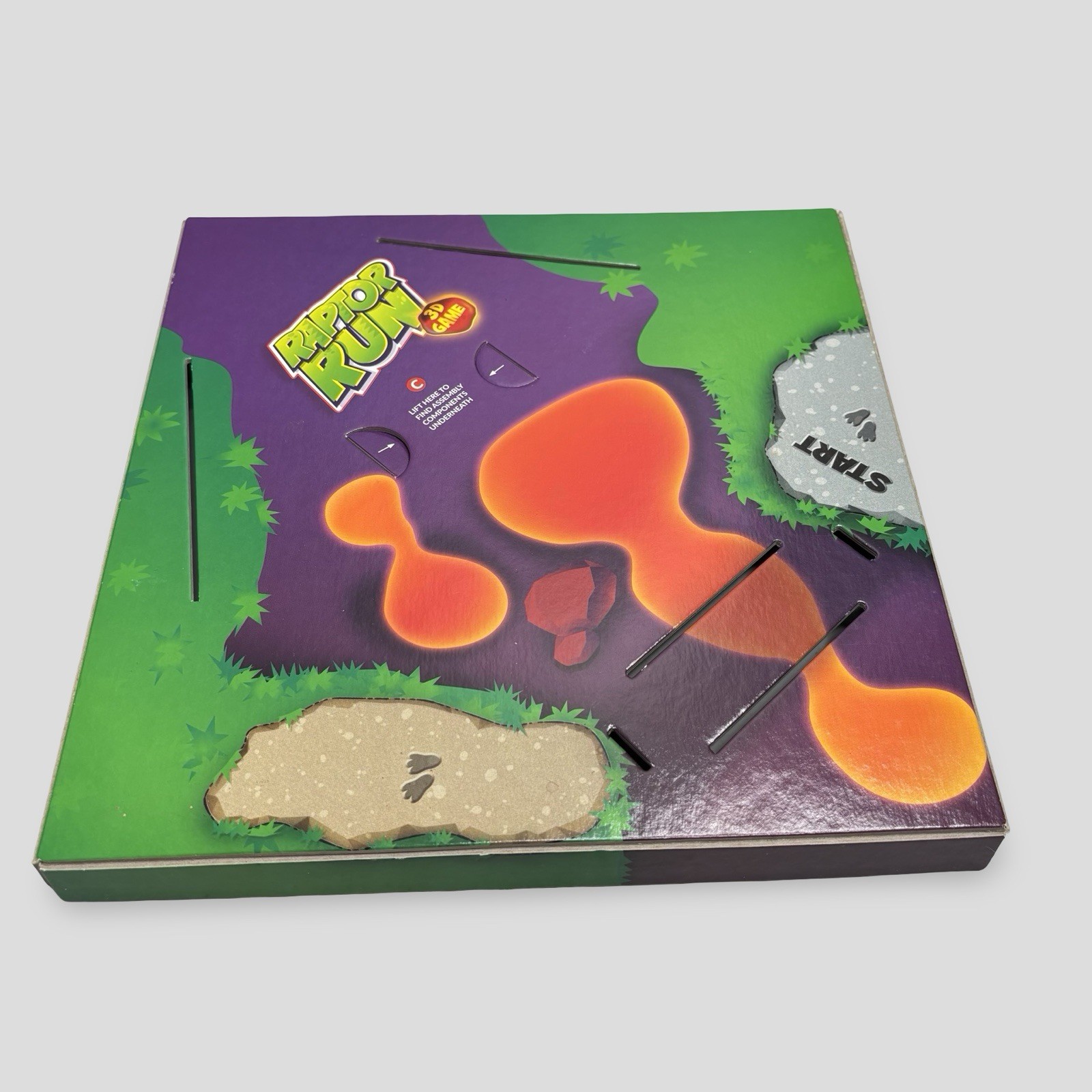 Buffalo Games Raptor Run 3D Game RARE HTF Ages 4+ Complete