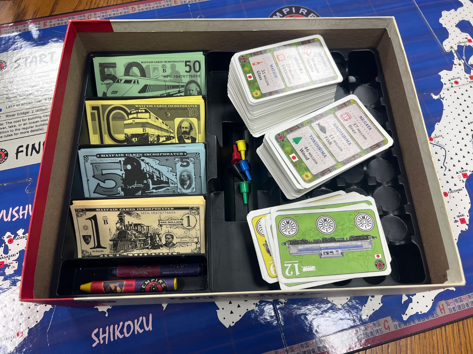 Nippon Rails board game -epic railroading in Japan