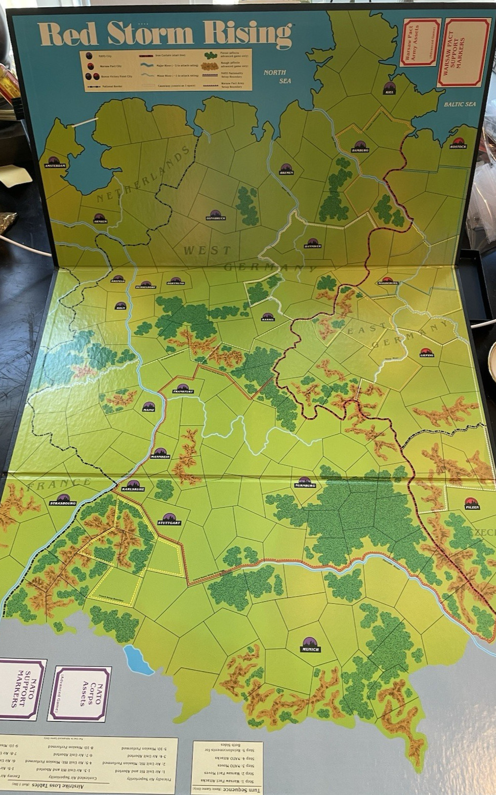 TSR Red Storm Rising Board Game 1989 Tom Clancy UNPUNCHED 100% Complete NM