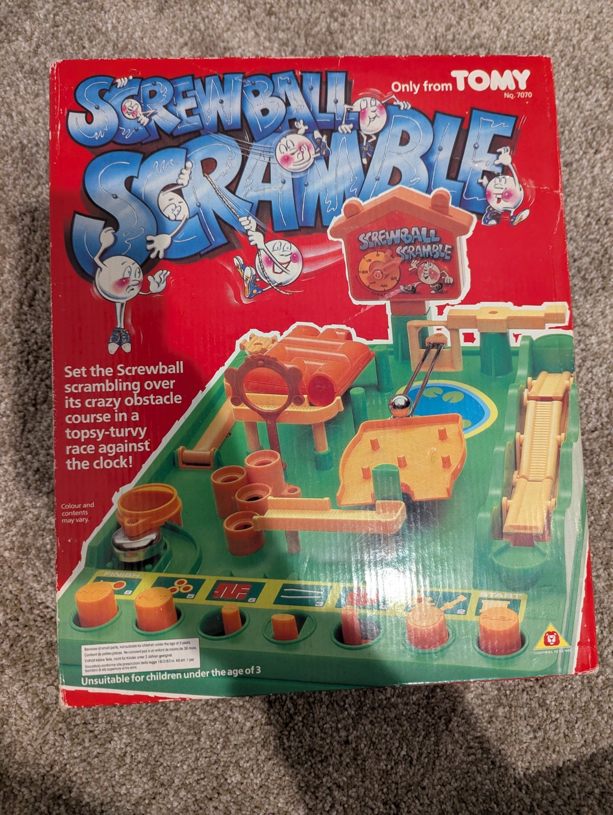 Vintage 1979 TOMY Screwball Scramble Obstacle Game Original