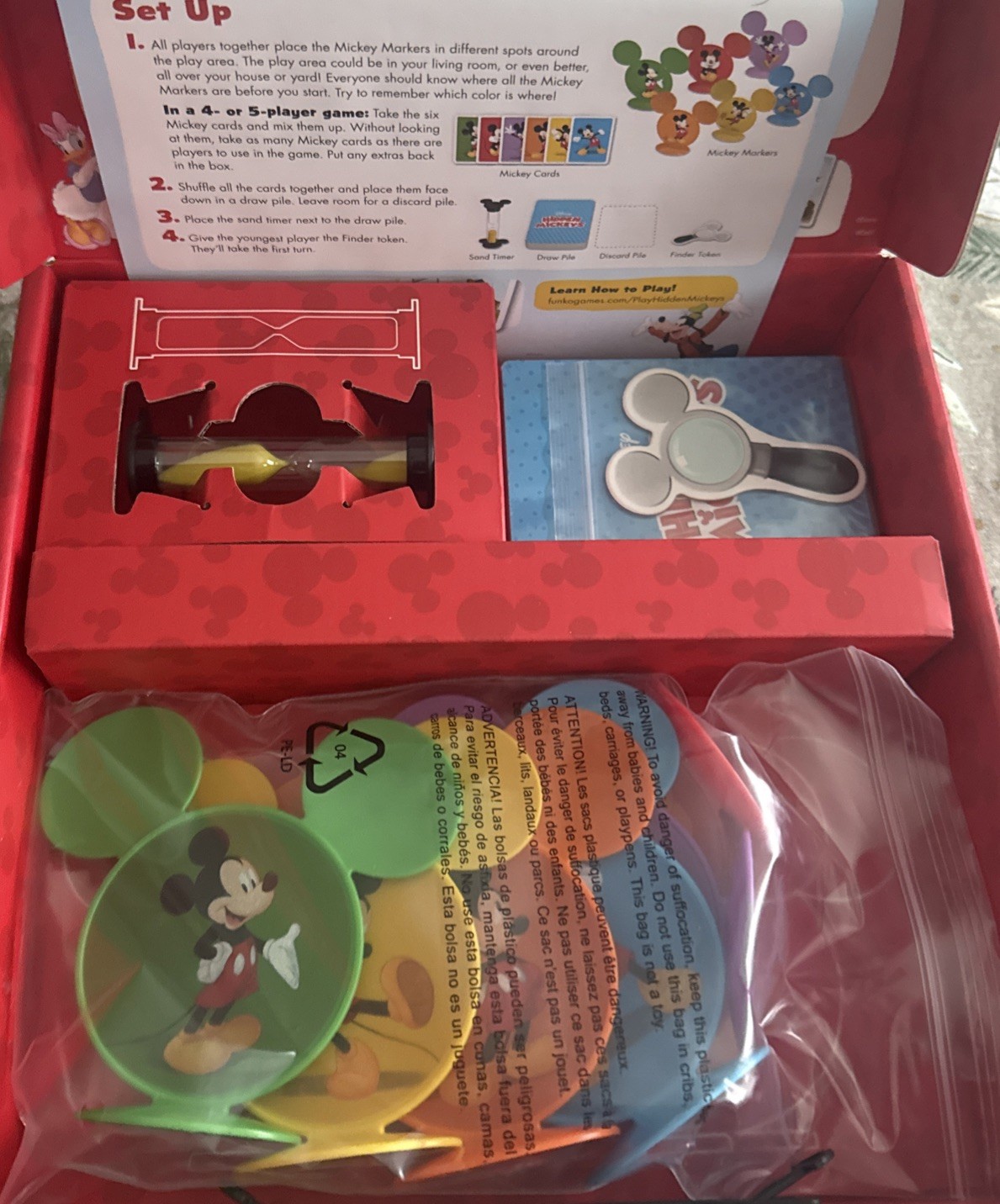 Disney Hidden Mickey Board Game for Kids 2 to 6 Players Fun Gameplay Ages 3+