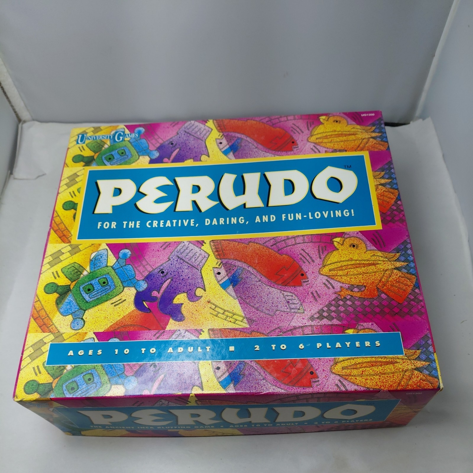 VINTAGE Perudo Liar’s Dice COMPLETE University Games 1994 Cups Classic Game
