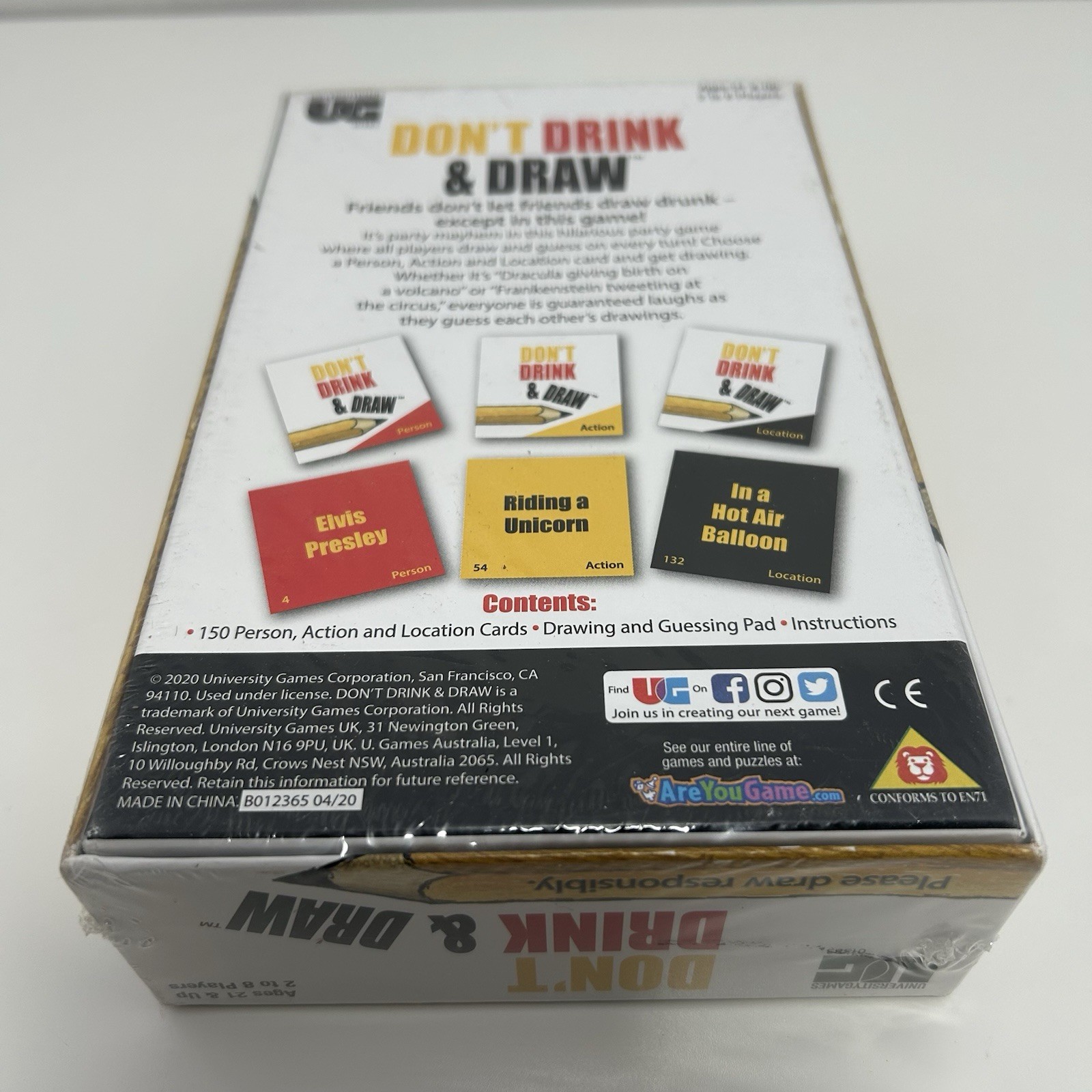 Don’t Drink and Draw By University Games – Fun Party Games – NEW & SEALED