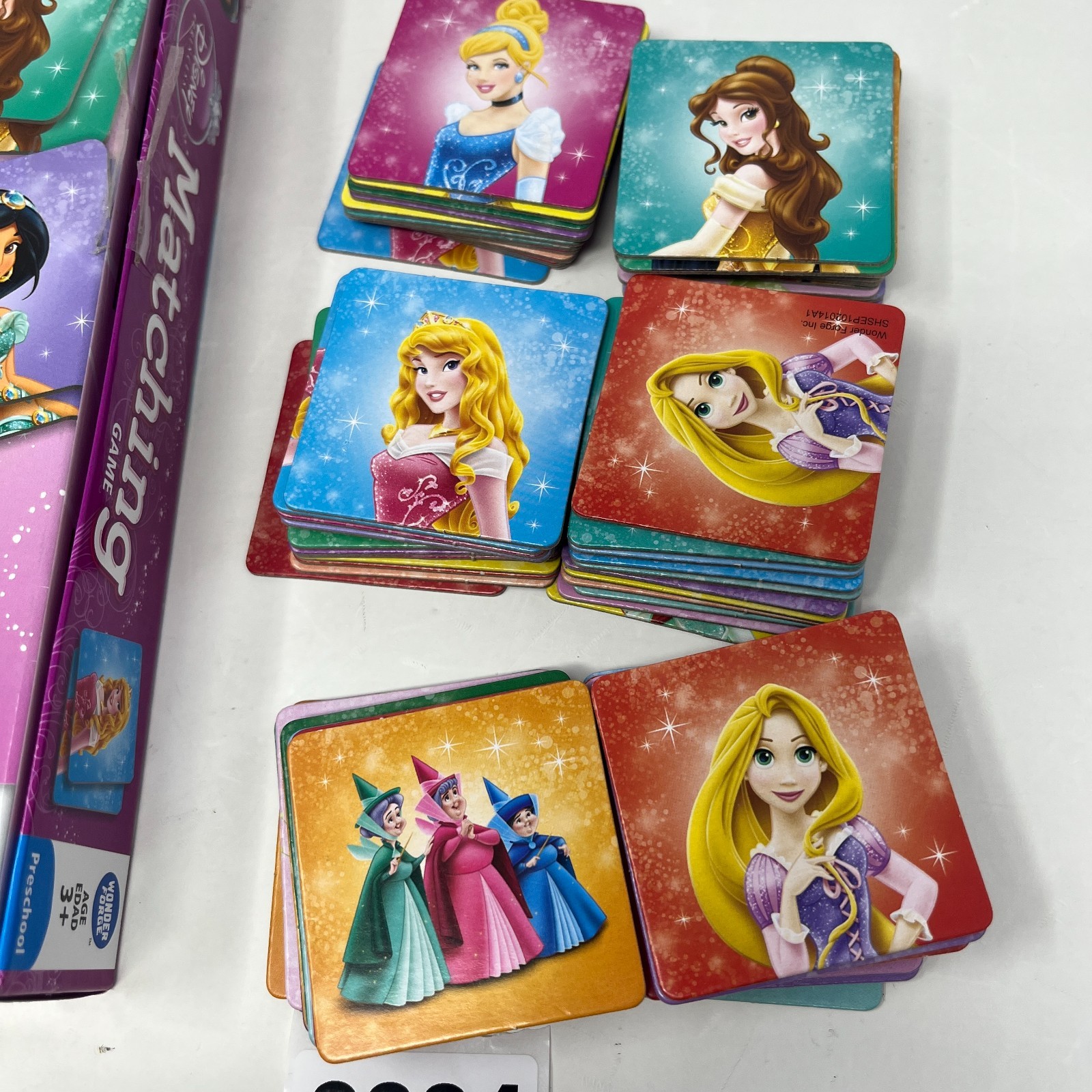 Disney Princess Edition Matching Game – Wonder Forge 2014 COMPLETE .