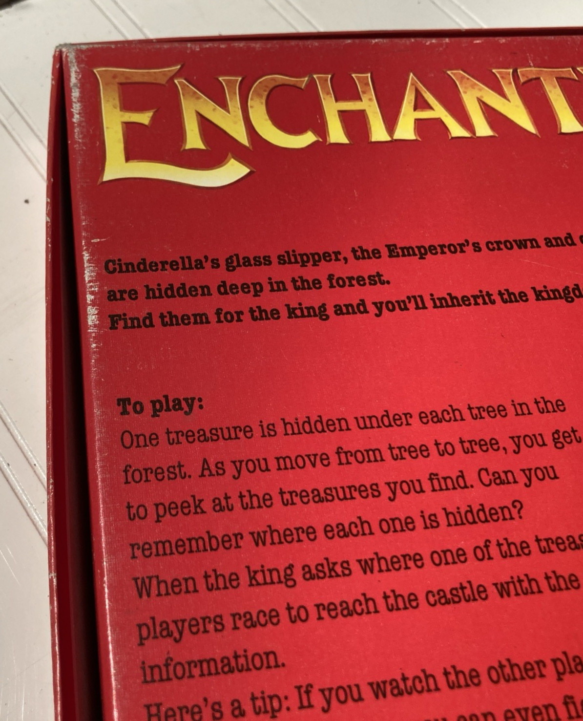 Enchanted Forest Board Game Ravensburger 1994 Vintage Fairy Tale Incomplete