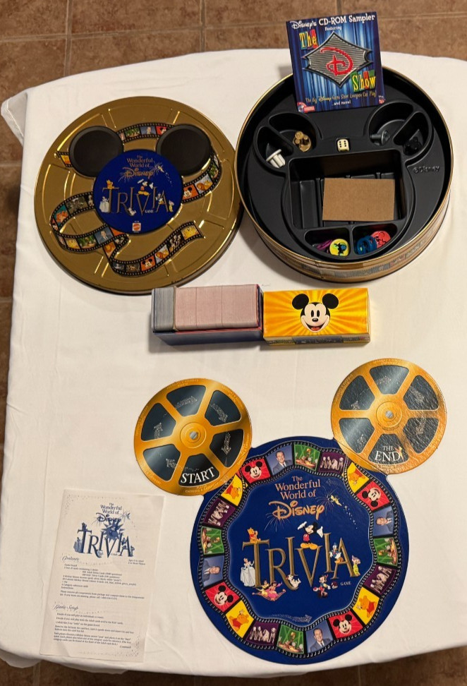 The Wonderful World Of Disney Trivia Game – Complete – Case Has a Few Marks