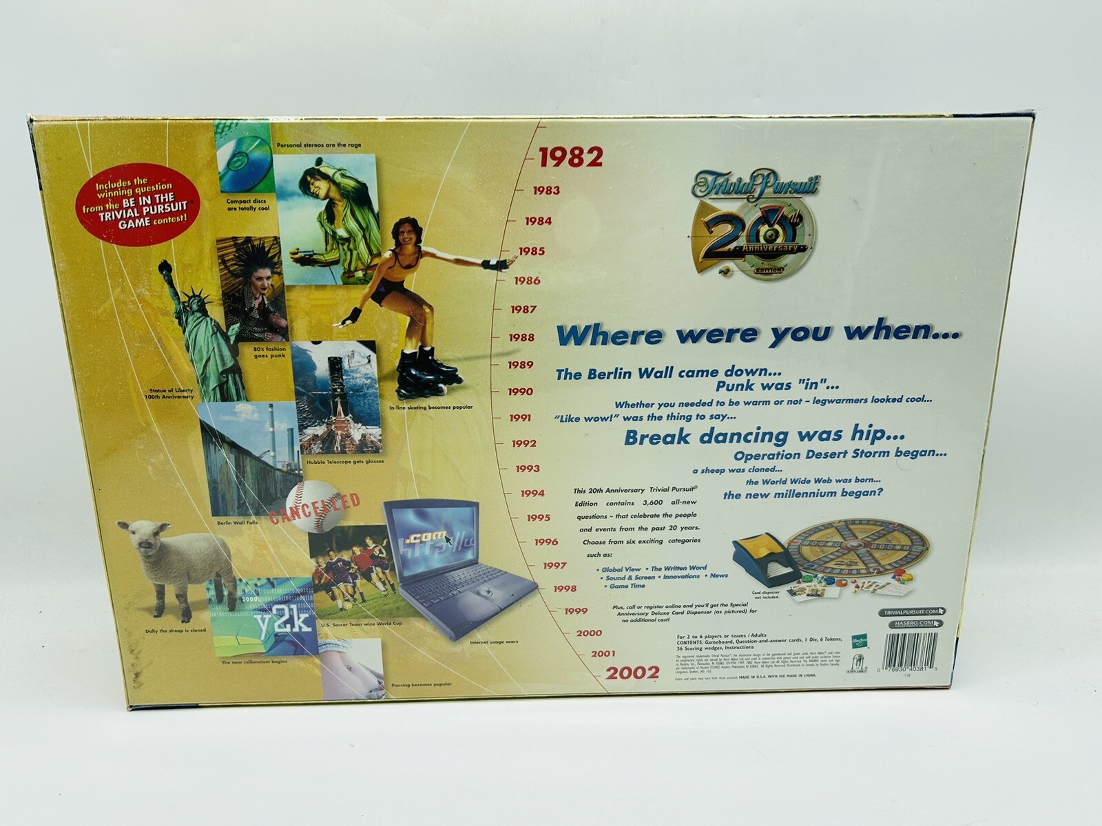 Vintage Trivial Pursuit 20th Anniversary Edition 2002 New & Factory Sealed