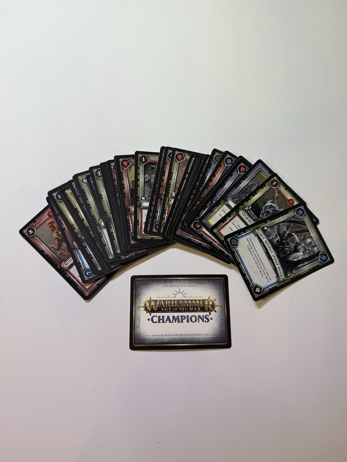 Warhammer 40k Age Of Sigmar CCG Trading Cards 49x Bulk Lot All Foils German