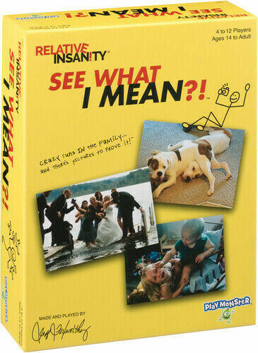 PlayMonster Relative Insanity: See What I Mean?! – Family Party Game