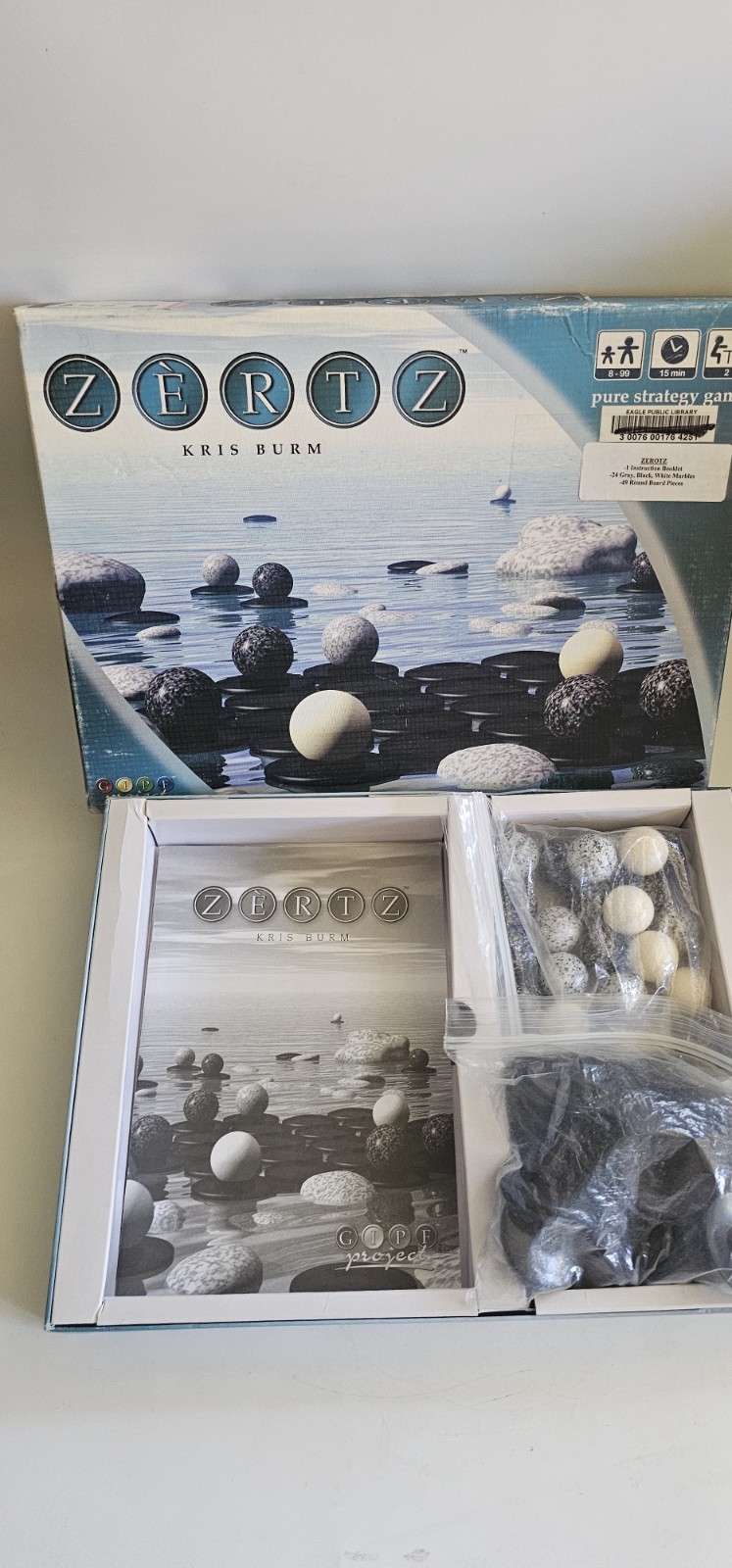 ZERTZ Abstract Strategy Board Game, 2 Players, Spiel des Jahres, Complete