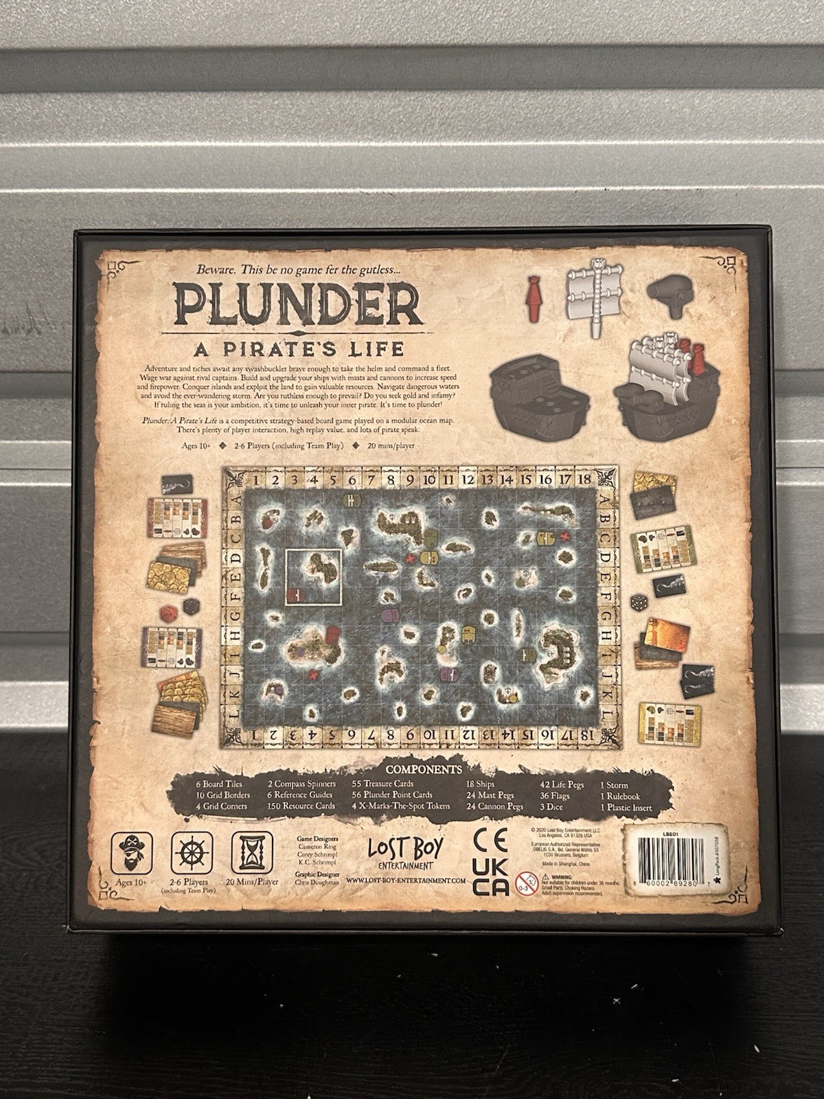 Plunder a Pirate’s Life Strategy Game Board Preowned Excellent! Complete