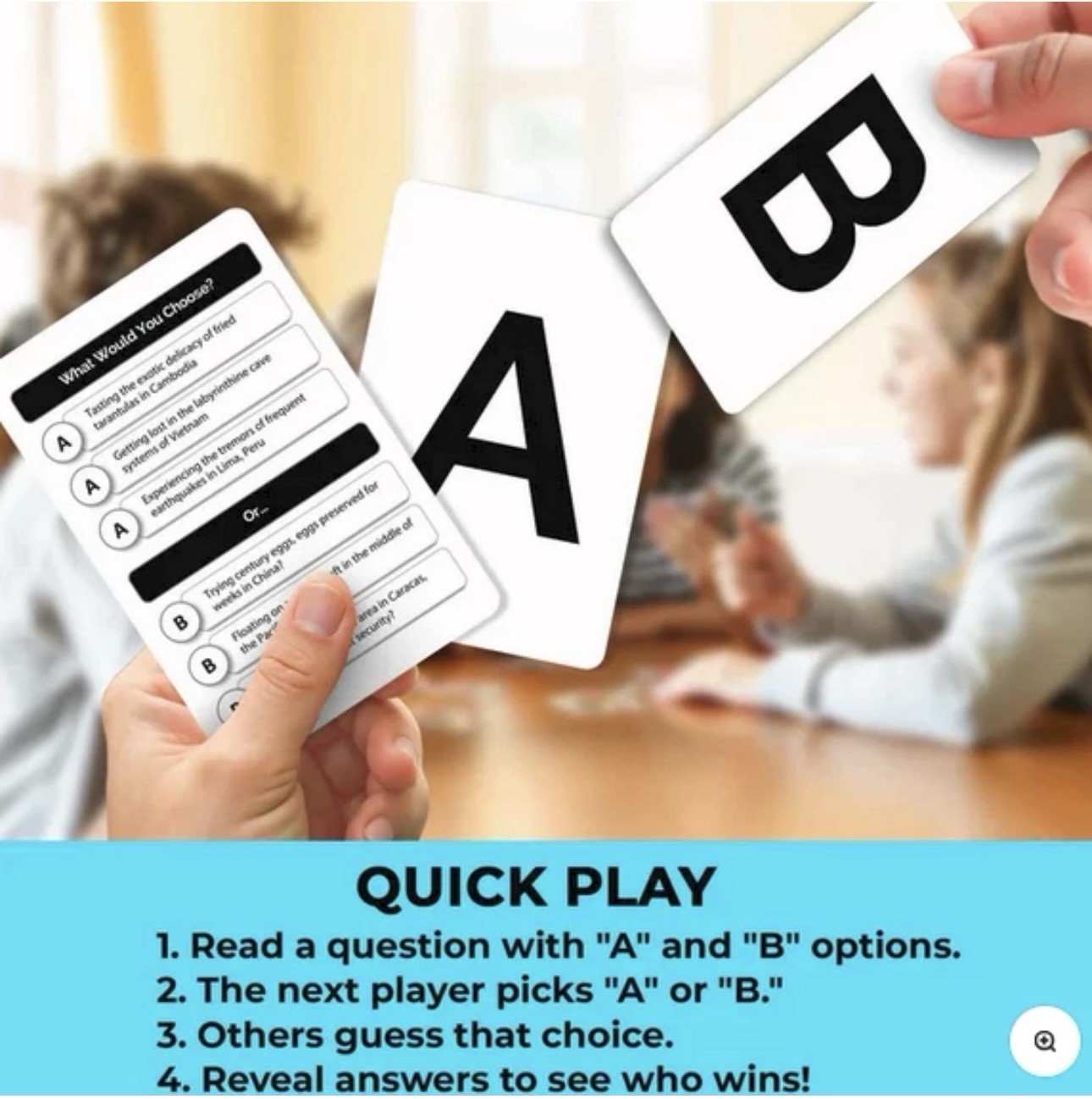 QUOKKA Card Game What Would You Choose Geography Do Kids Rather 2+ Players NEW