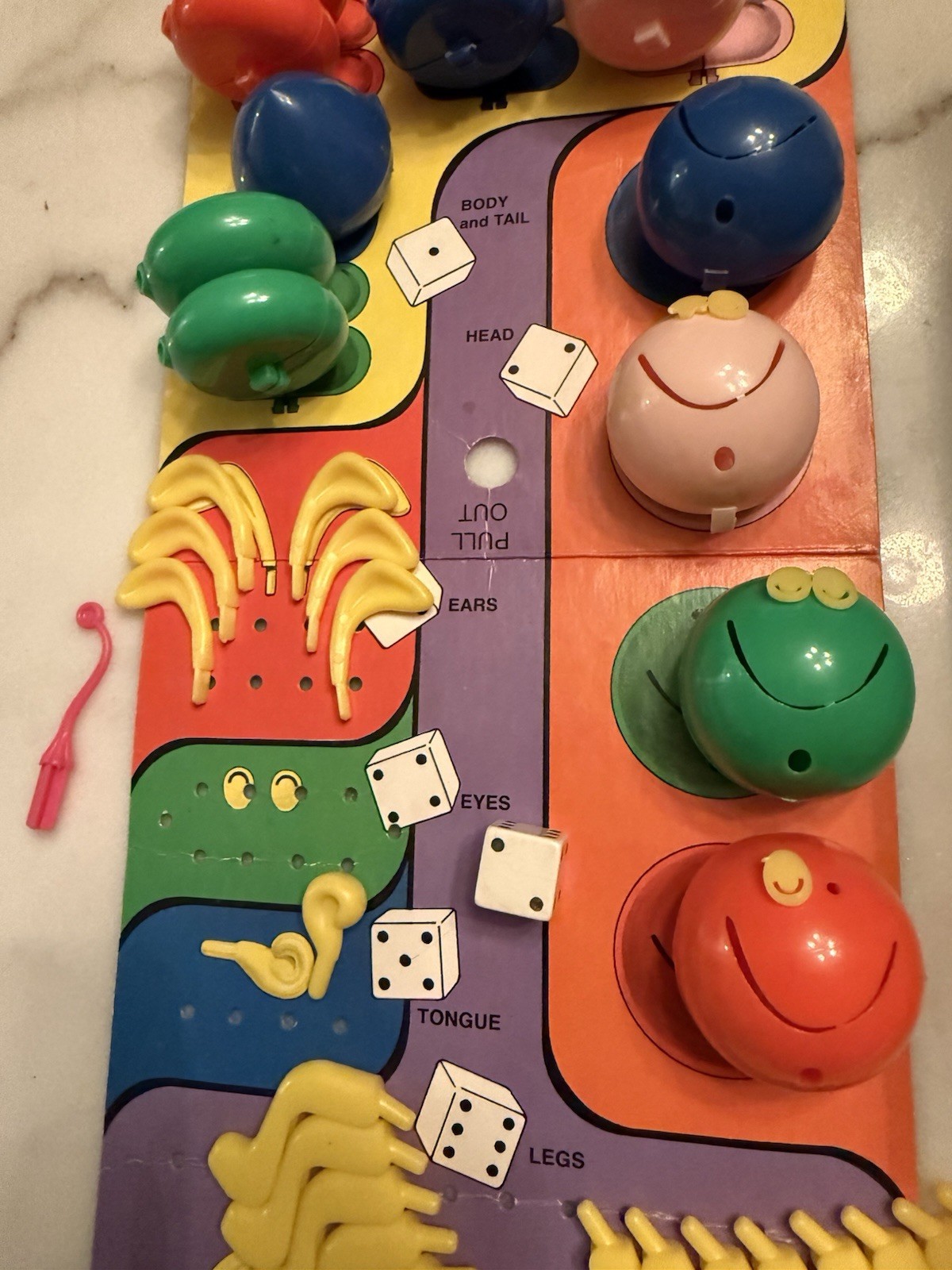 Vintage Schaper 1972 Cootie Game Original With Box Incomplete