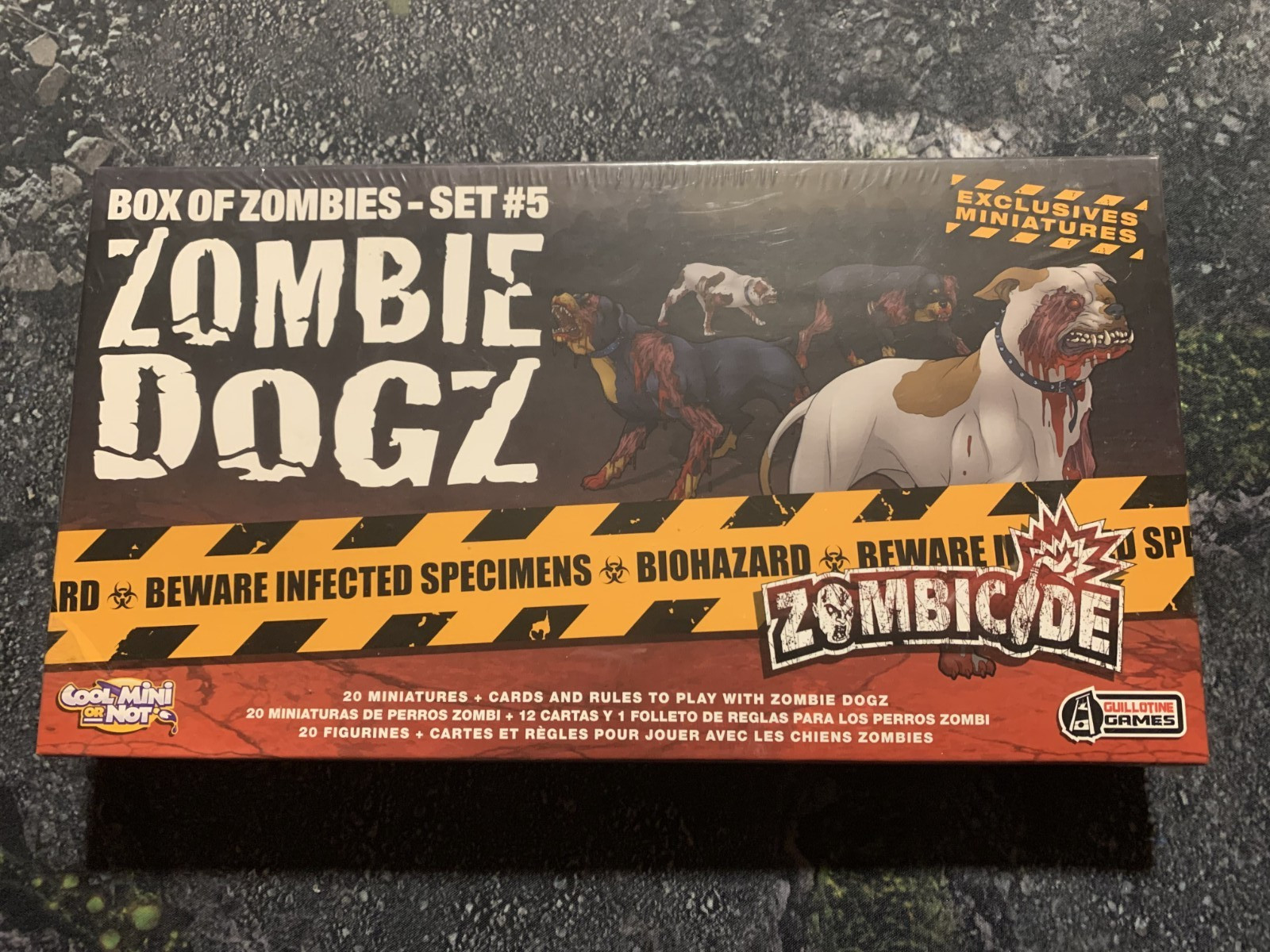 CMON Zombicide Box of Zombies – Zombie Dogz Set #5 New Sealed (Kickstarter)