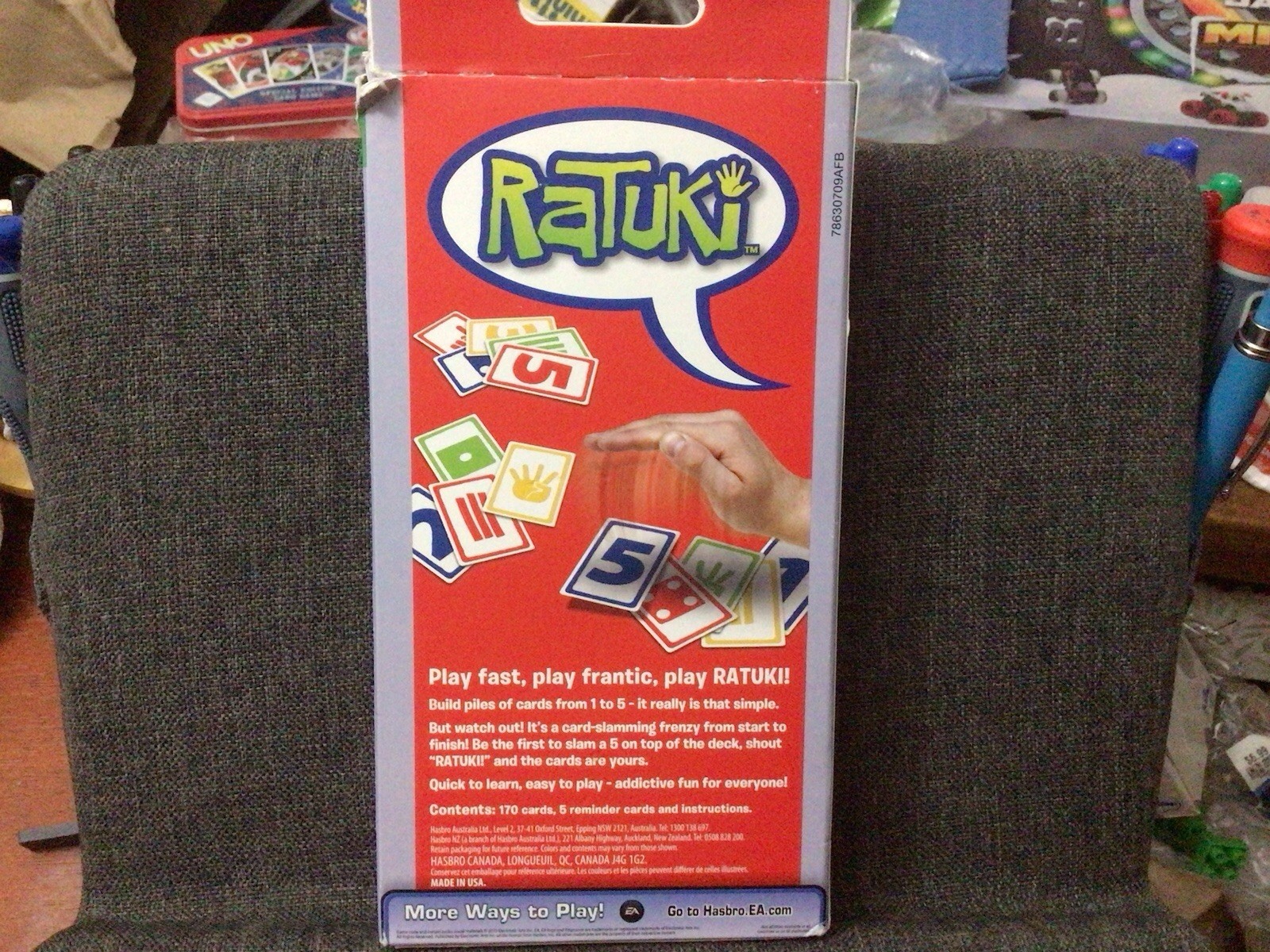 Ratuki Card Board Game Hasbro 2010 8+ Years 2-5 Players Opened Box