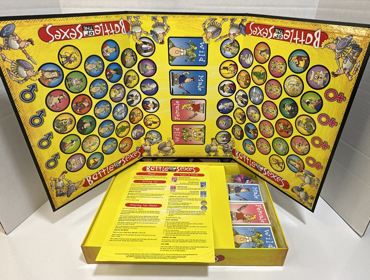 Battle of the Sexes 2nd Edition Board Game Verified Complete Good Condition