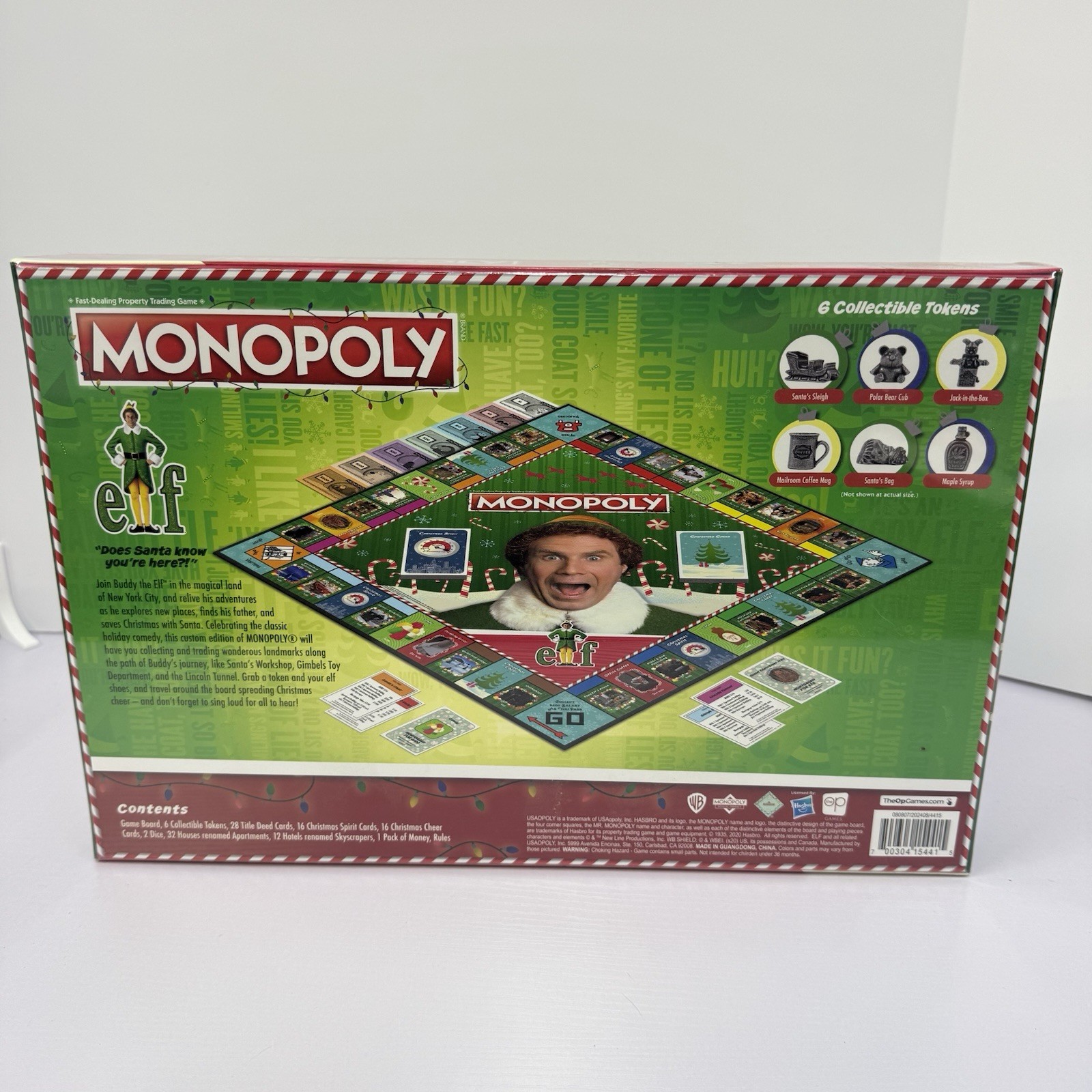 Monopoly Elf Board Game USAopoly USO54415 Brand New In Box