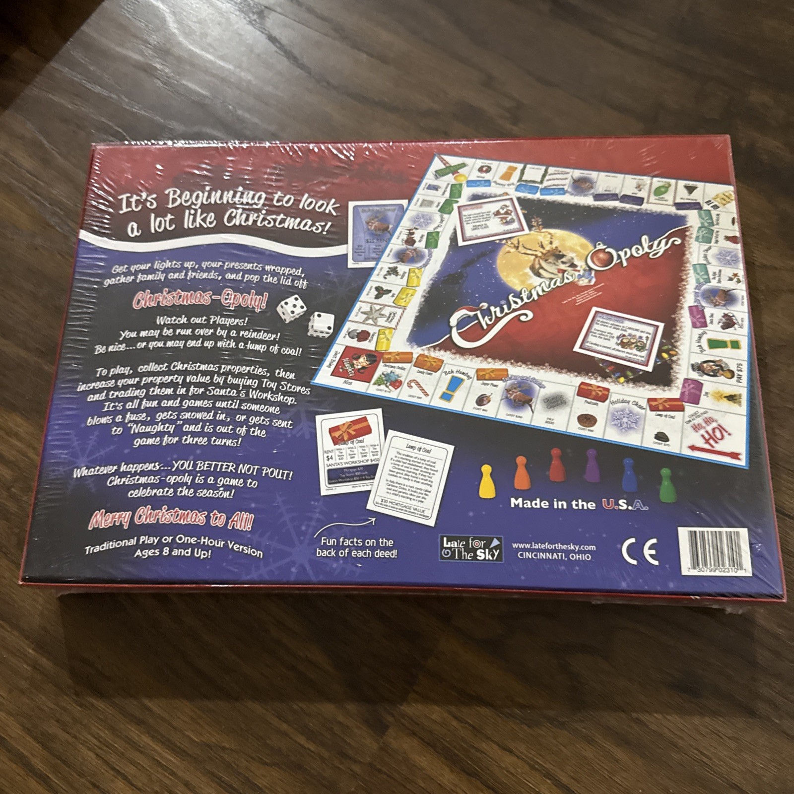 Christmas-Opoly Family Board Season Game Tradition Play 2-6 Players Ages 8+ New!