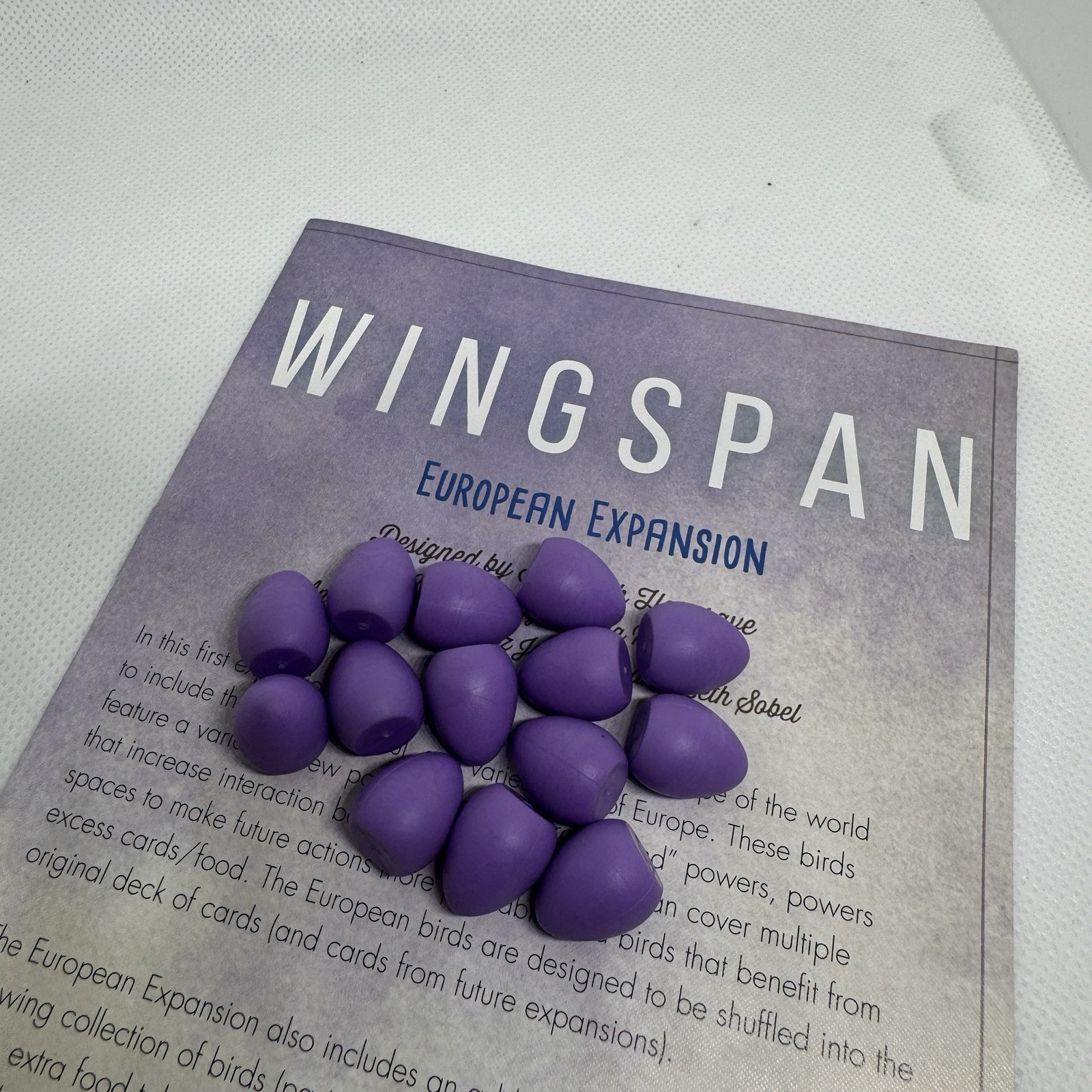 Wingspan 14 PURPLE Eggs Stonemaier Board Game Parts Extra European Expansion