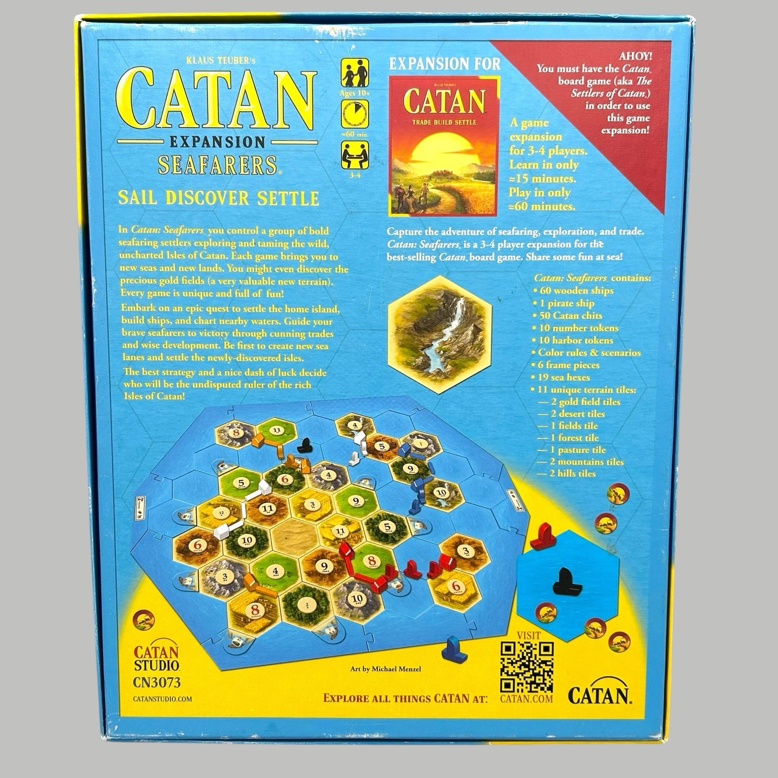 Catan Expansion Seafarers 2016 PLUS 5-6 Player Expansion Set Complete Used/New